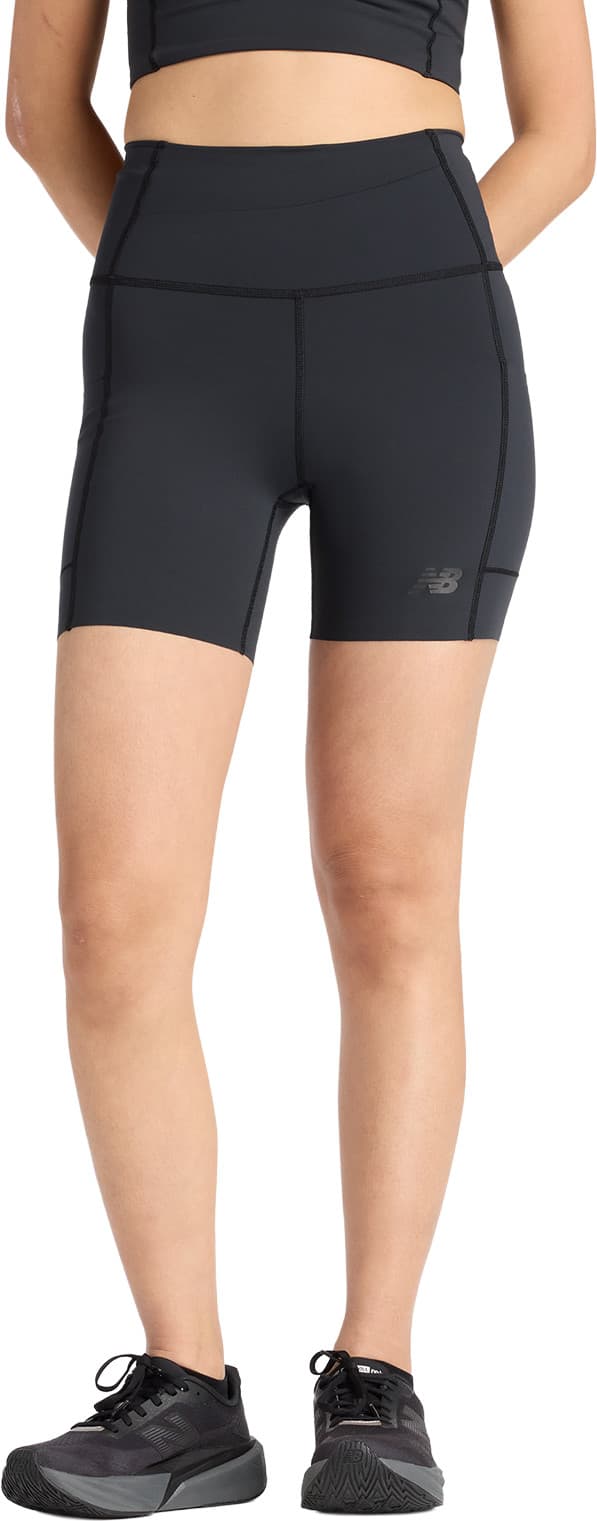 New Balance New Balance Women's Sleek Storage Race Short 6" Black
