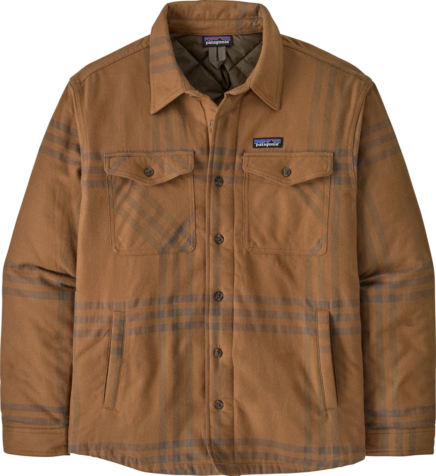 Patagonia Patagonia Men's Lightweight Insulated Fjord Flannel Shirt Defend: Deer Brown