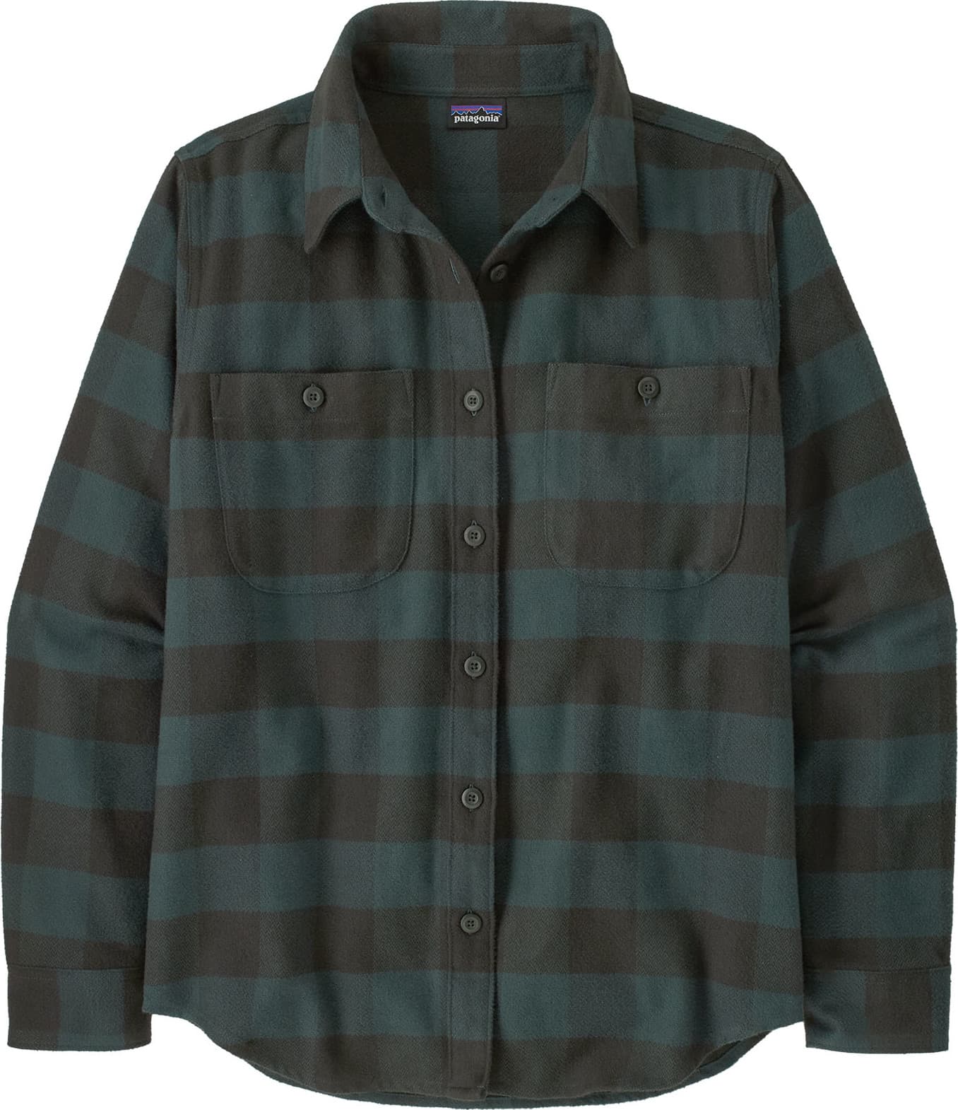 Patagonia Patagonia Women's Fjord Flannel Shirt Buffalo Check: Old Growth Green