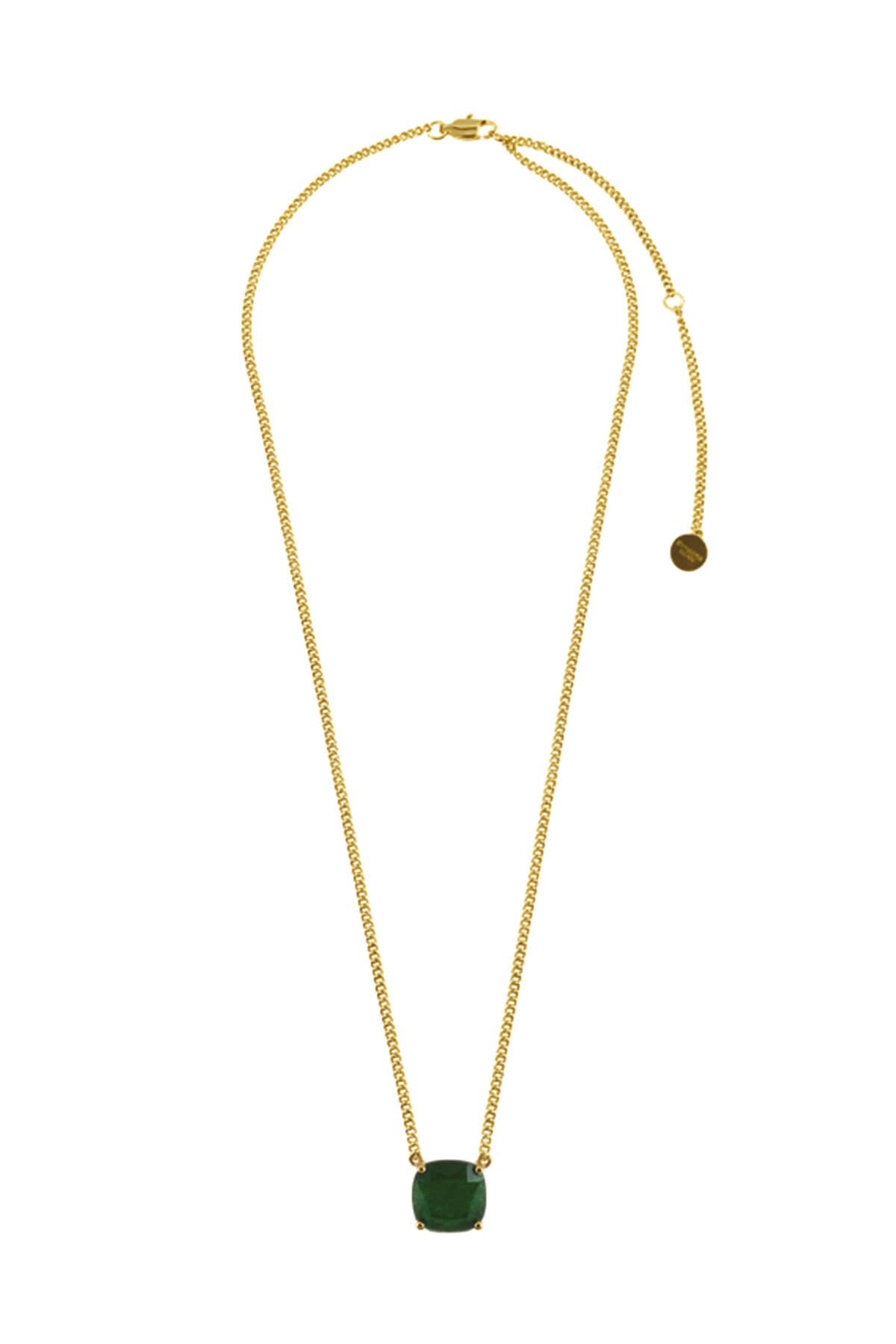 Dyrberg/Kern DYRBERG/KERN MANNY NECKLACE 351697 (Gold, Green, ONESIZE)