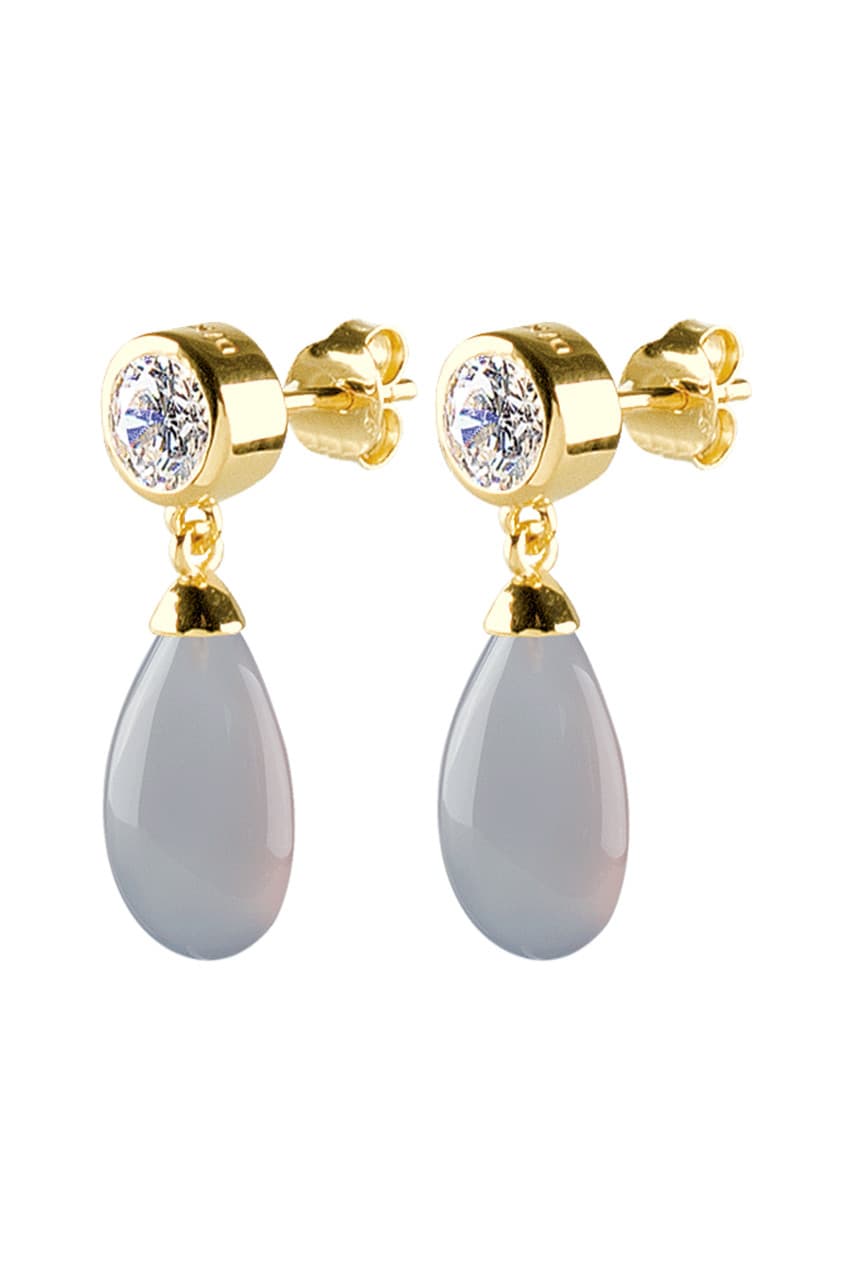 Dyrberg/Kern DYRBERG/KERN GILDA EARRING 401015 (Gold, Grey, ONESIZE)