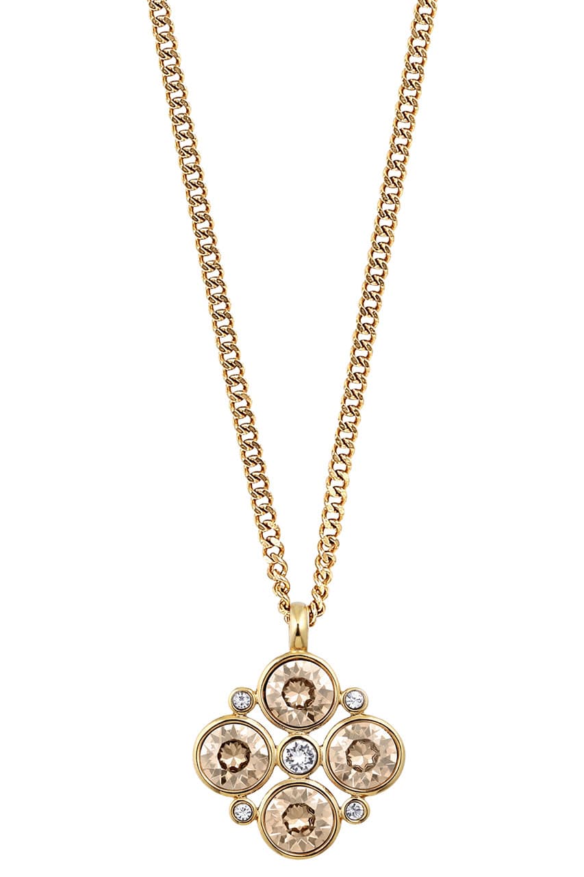 Dyrberg/Kern DYRBERG/KERN MAUDE NECKLACE 354057 (Gold, Crystal, ONESIZE)