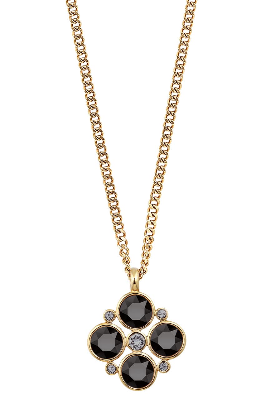 Dyrberg/Kern DYRBERG/KERN MAUDE NECKLACE 354055 (Gold, Black, ONESIZE)