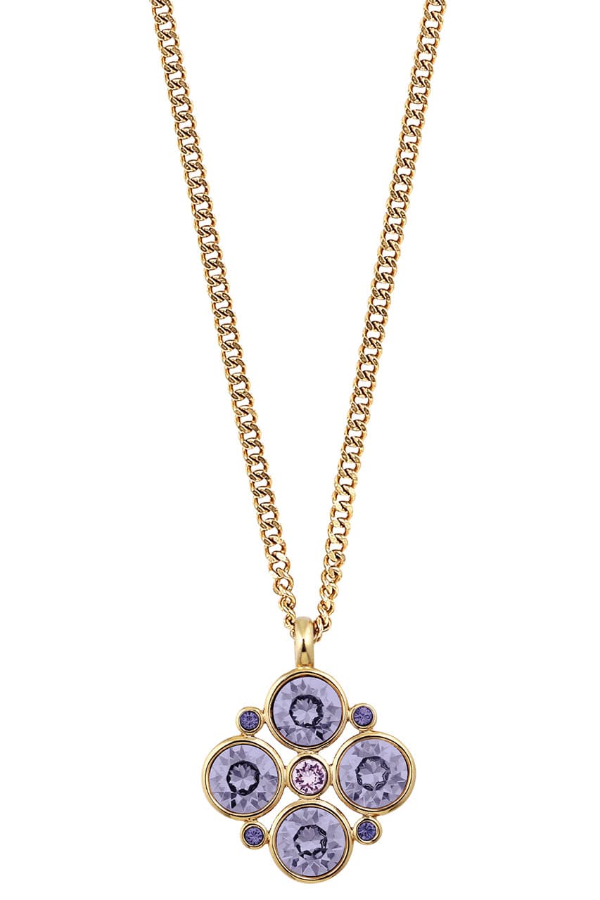 Dyrberg/Kern DYRBERG/KERN MAUDE NECKLACE 361008 (Gold, Purple, ONESIZE)