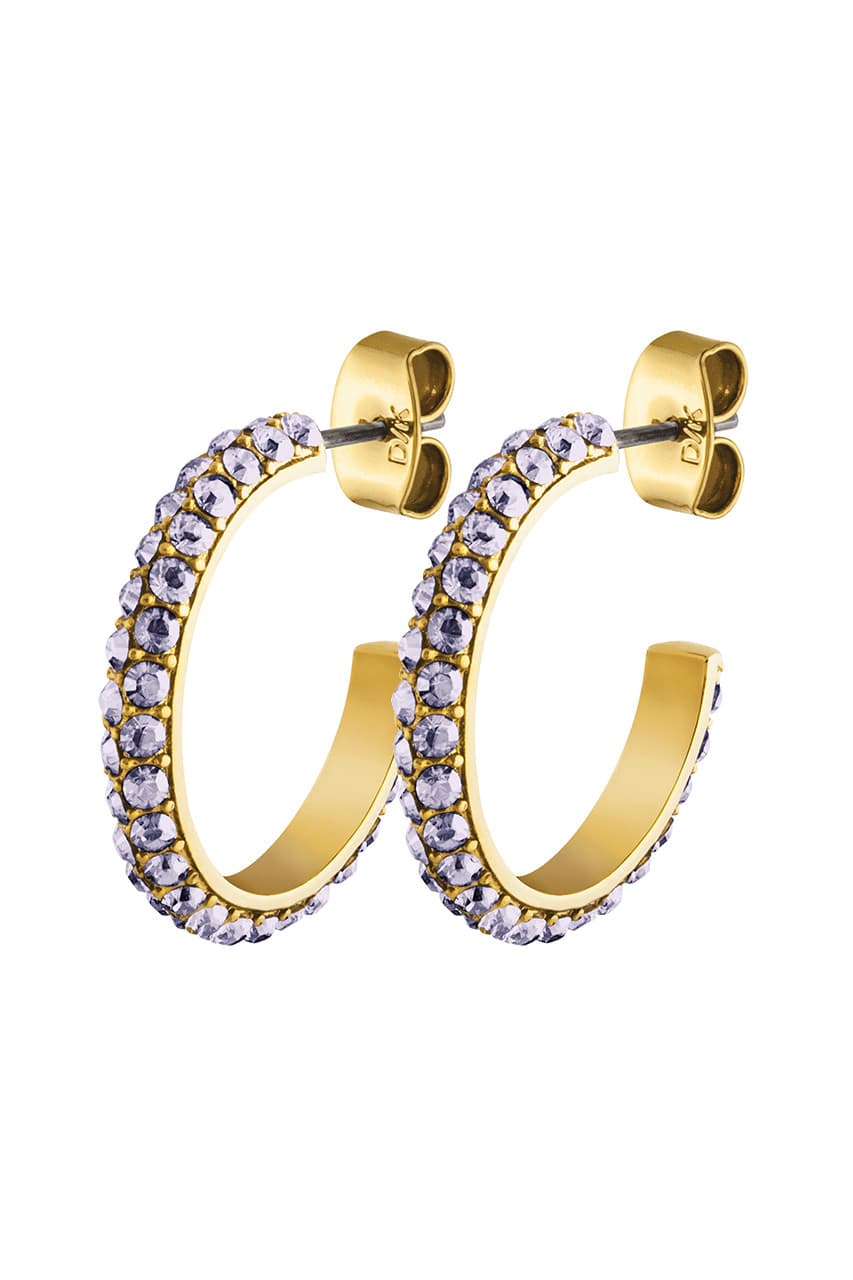 Dyrberg/Kern DYRBERG/KERN HOSTA EARRING 361004 (Gold, Purple, ONESIZE)