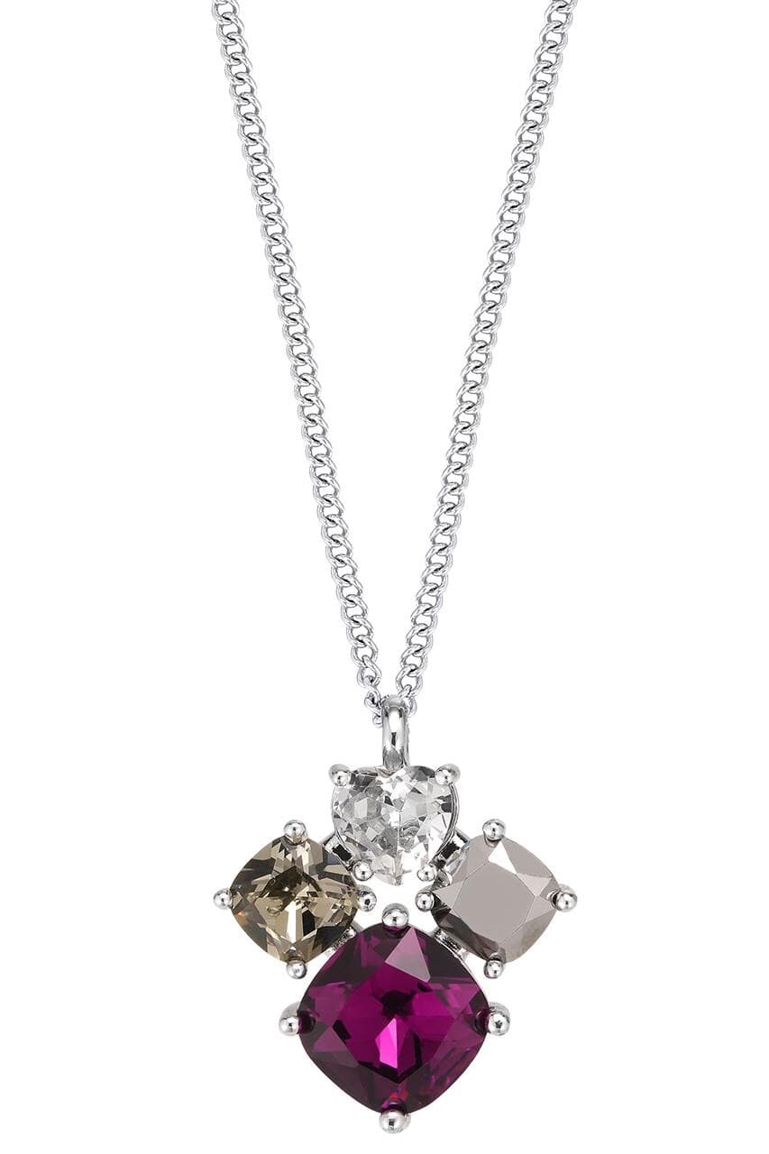 Dyrberg/Kern DYRBERG/KERN MASIKA NECKLACE 370036 (Silver, Purple, ONESIZE)