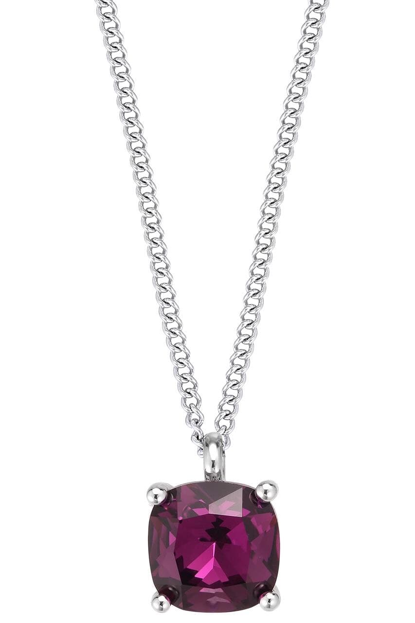 Dyrberg/Kern DYRBERG/KERN MANNY NECKLACE 370034 (Silver, Purple, ONESIZE)