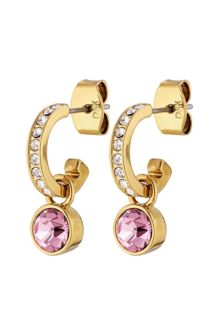 Dyrberg/Kern DYRBERG/KERN DESSA EARRING 380066 (Gold, Pink, ONESIZE)
