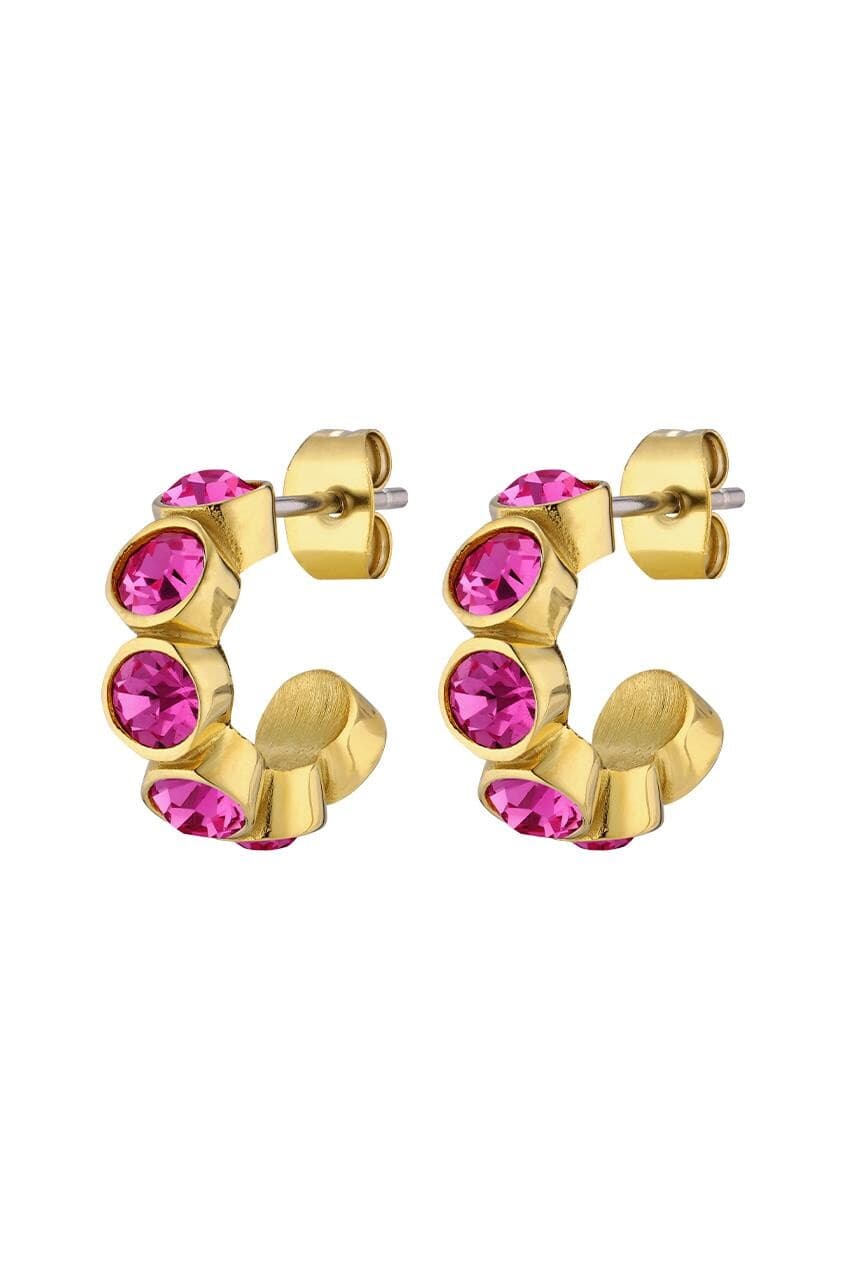 Dyrberg/Kern DYRBERG/KERN JENNA EARRING 380094 (Gold, Pink, ONESIZE)