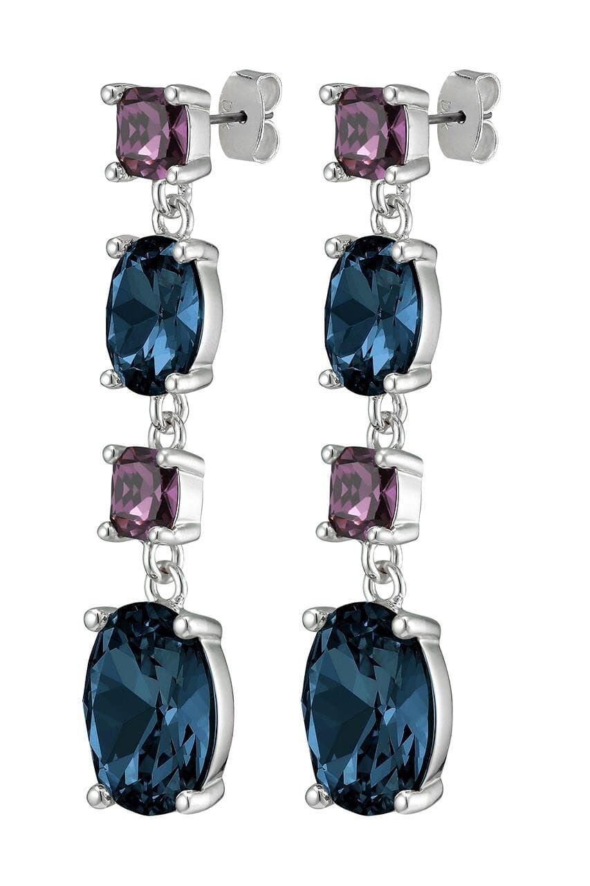 Dyrberg/Kern DYRBERG/KERN CORNELIA EARRING 390064 (Silver, Blue, ONESIZE)