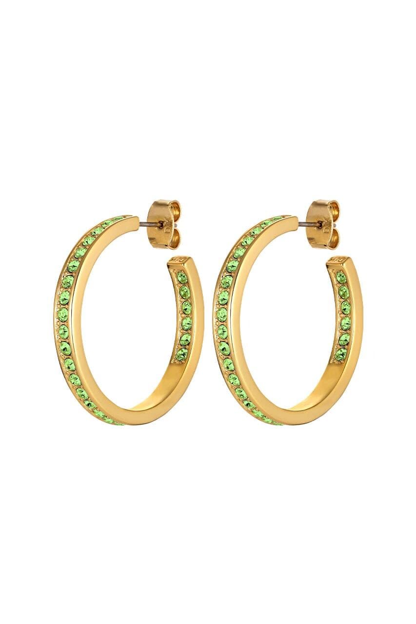 Dyrberg/Kern DYRBERG/KERN JUSTINA EARRING 420134 (Gold, Green, ONESIZE)