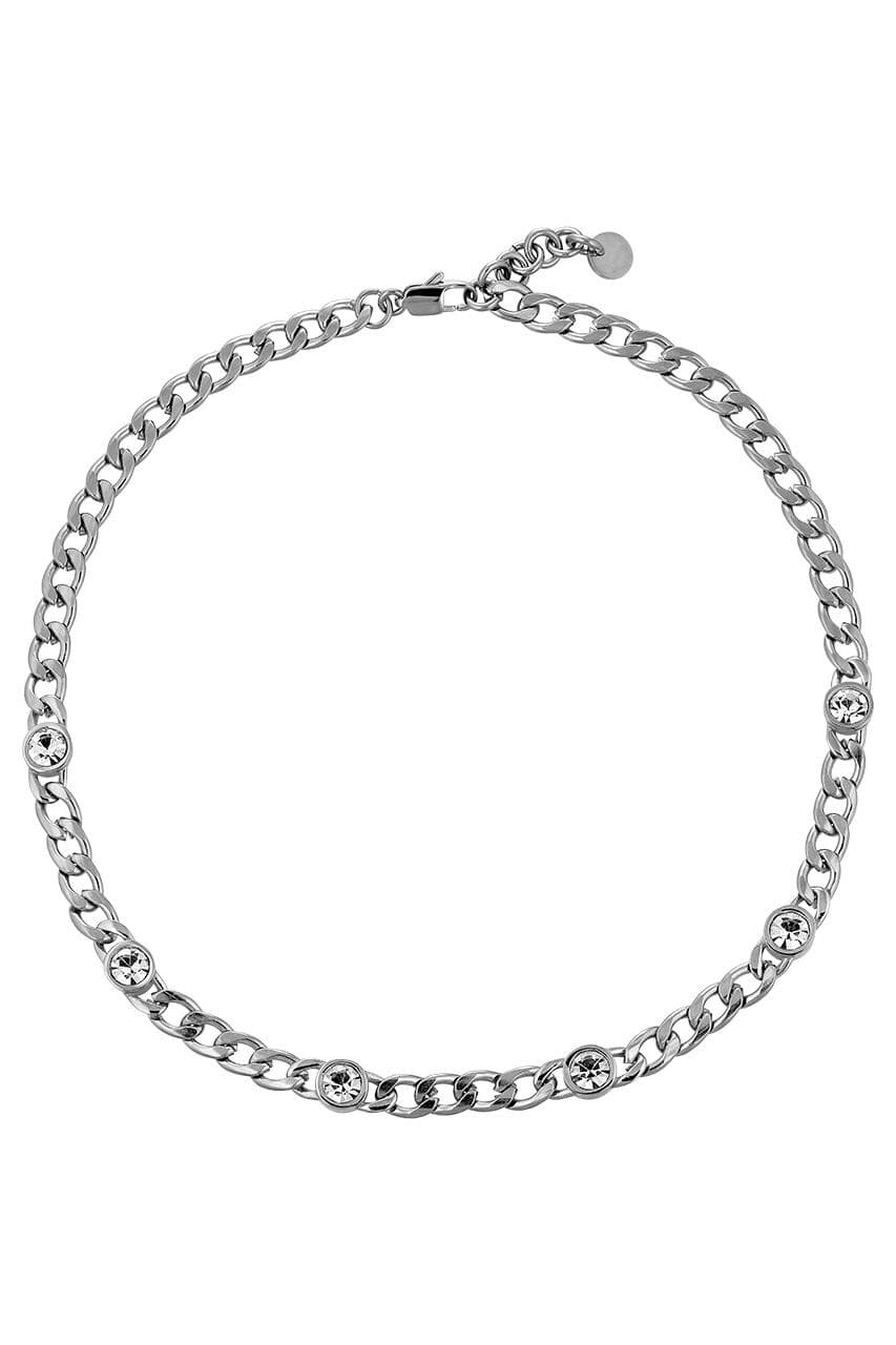 Dyrberg/Kern DYRBERG/KERN AGNESE NECKLACE 390117 (Silver, Crystal, ONESIZE)