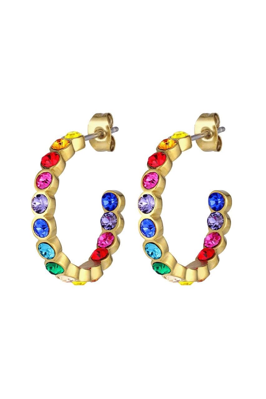 Dyrberg/Kern DYRBERG/KERN HOLLY EARRING 390110 (Gold, Rainbow, ONESIZE)
