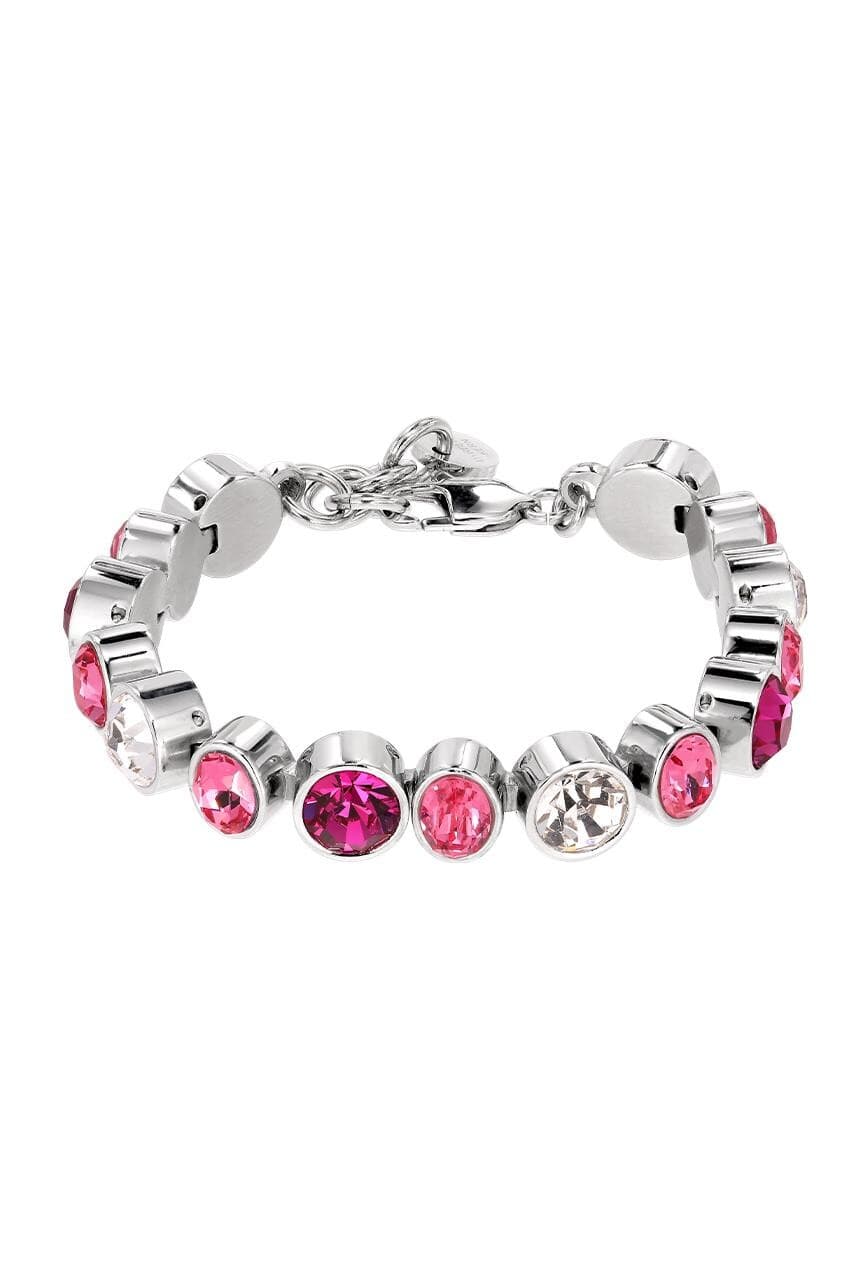 Dyrberg/Kern DYRBERG/KERN ELAINE ARMBÅND 440125 (Silver, Pink, ONESIZE)