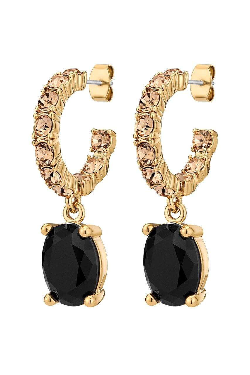 Dyrberg/Kern DYRBERG/KERN BARBARAØRERING 450061 (Gold, Black, ONESIZE)