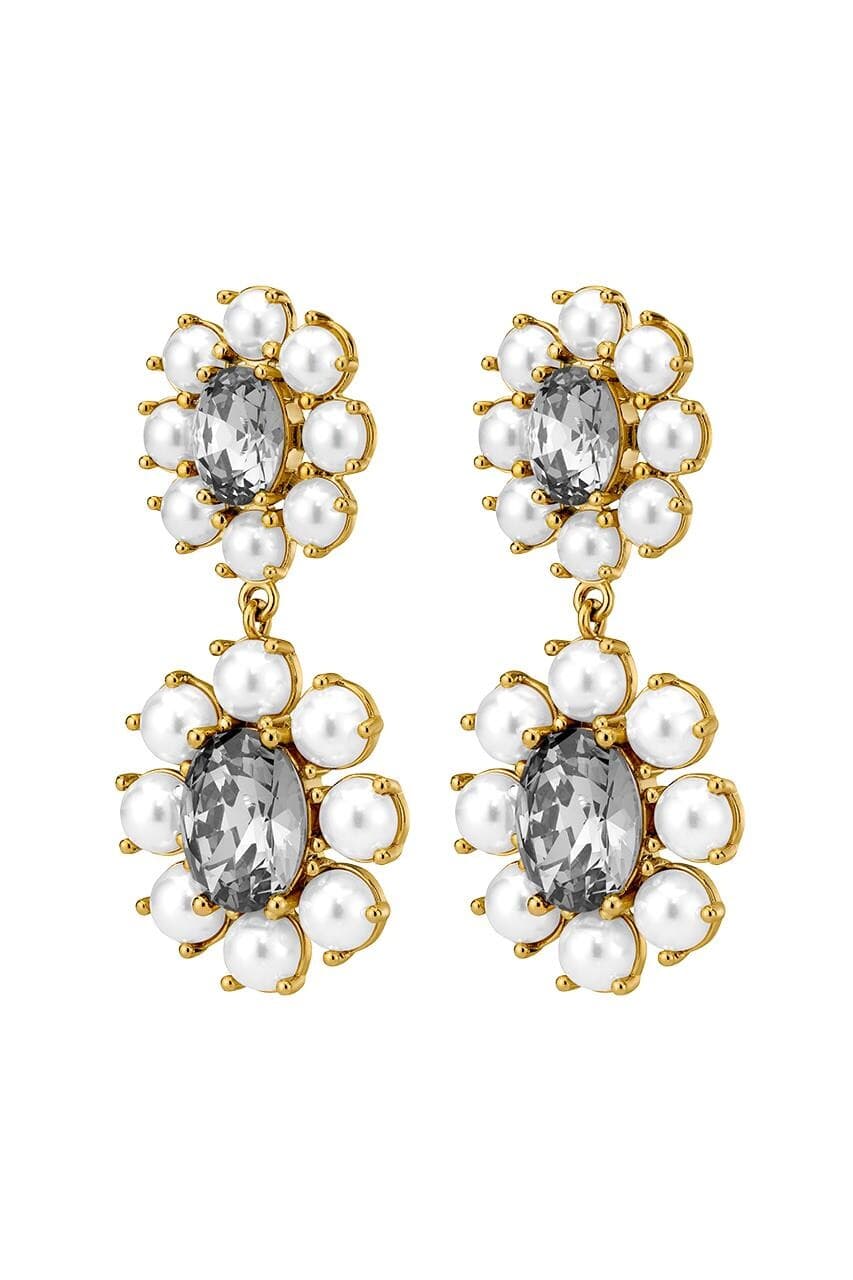 Dyrberg/Kern DYRBERG/KERN LINAØRERING 450071 (Gold, White, ONESIZE)