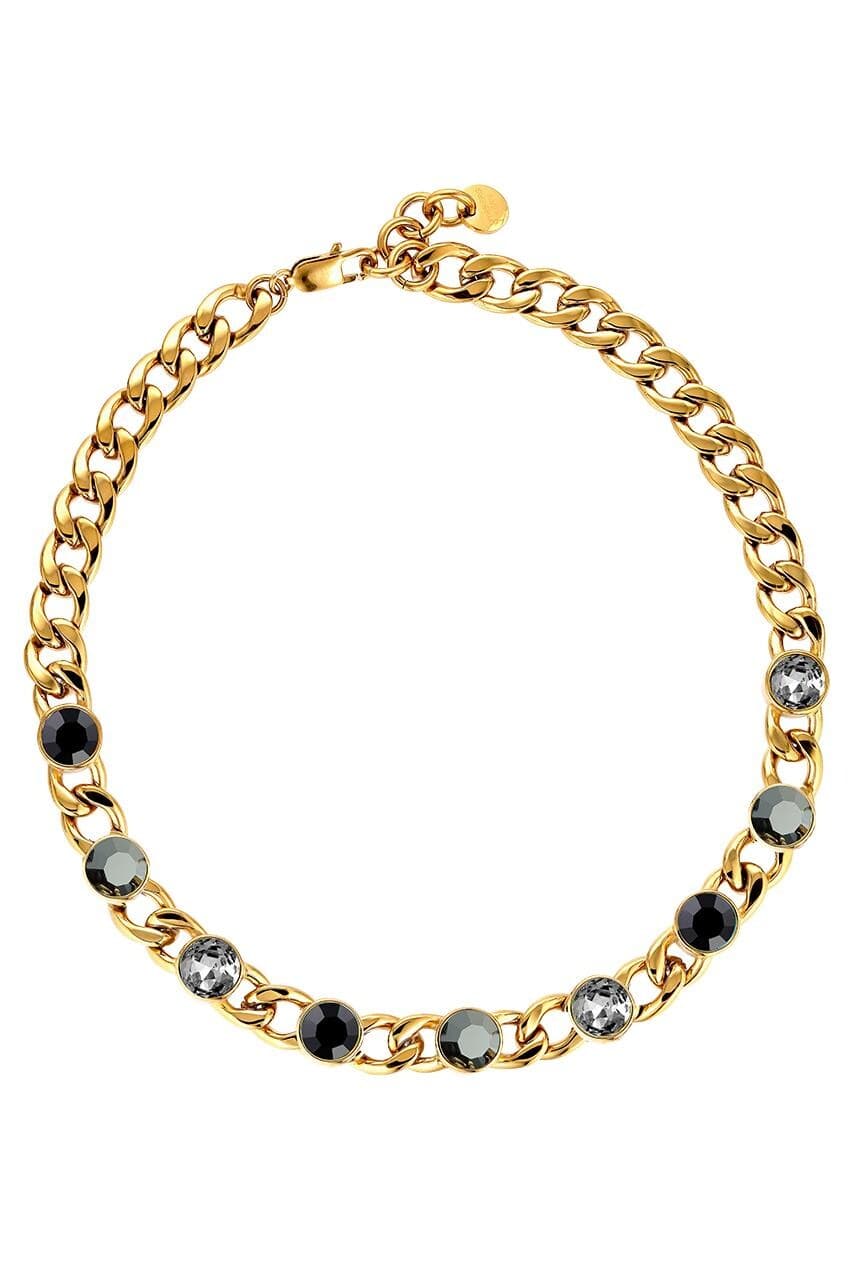 Dyrberg/Kern DYRBERG/KERN CAMELA HALSKÆDE 450173 (Gold, Black, ONESIZE)