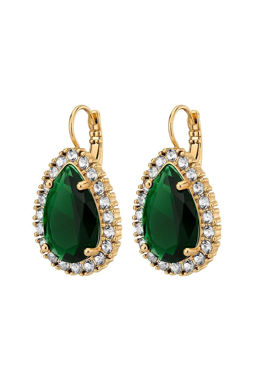 Dyrberg/Kern DYRBERG/KERN FIORAØRERING 450076 (Gold, Green, ONESIZE)