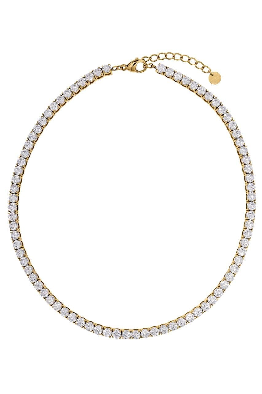 Dyrberg/Kern DYRBERG/KERN SNAKE HALSKÆDE 460561  (Gold, Crystal, ONESIZE)