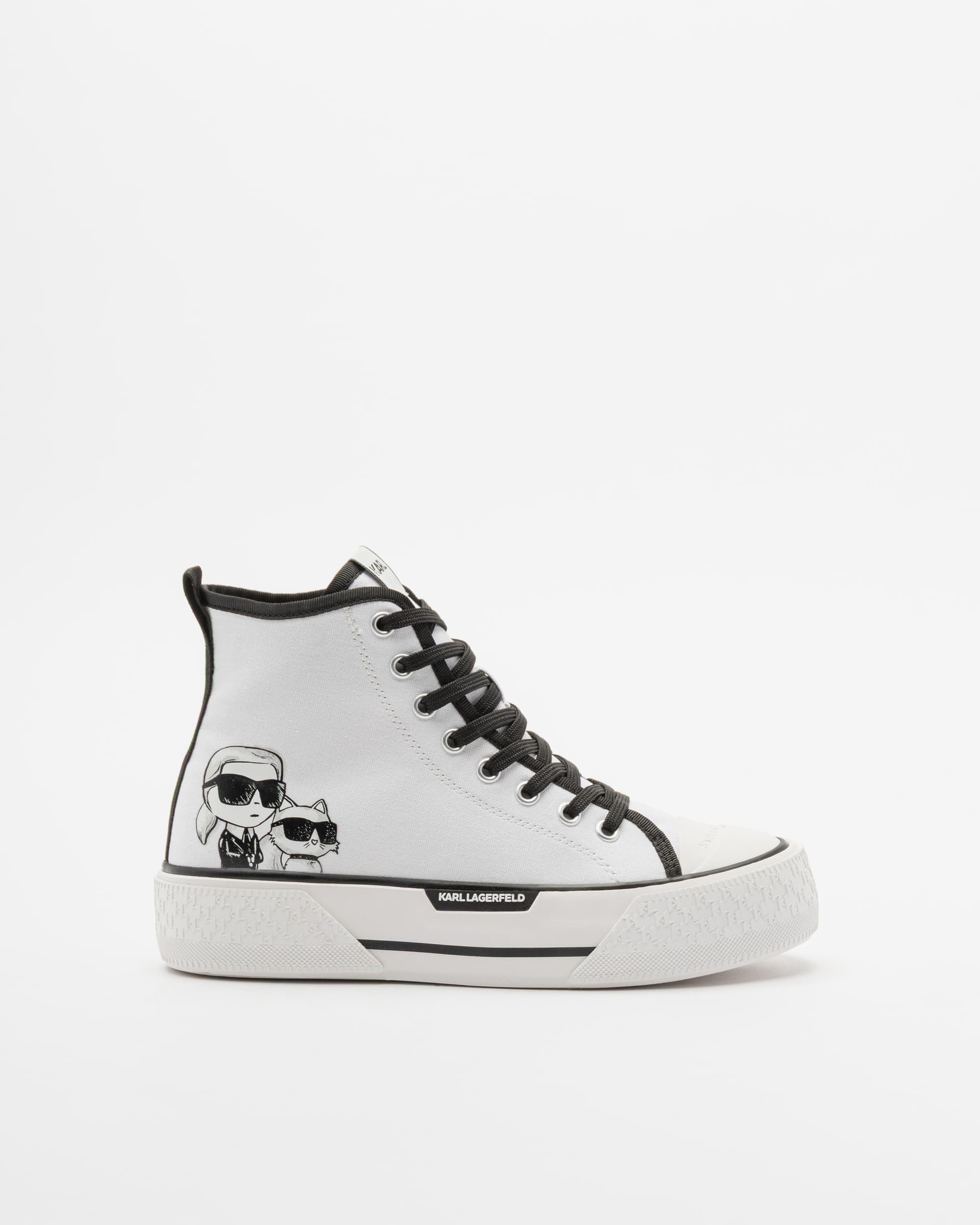 Karl Lagerfeld Sapatilhas cano alto Karl Lagerfeld KL60654T Branco