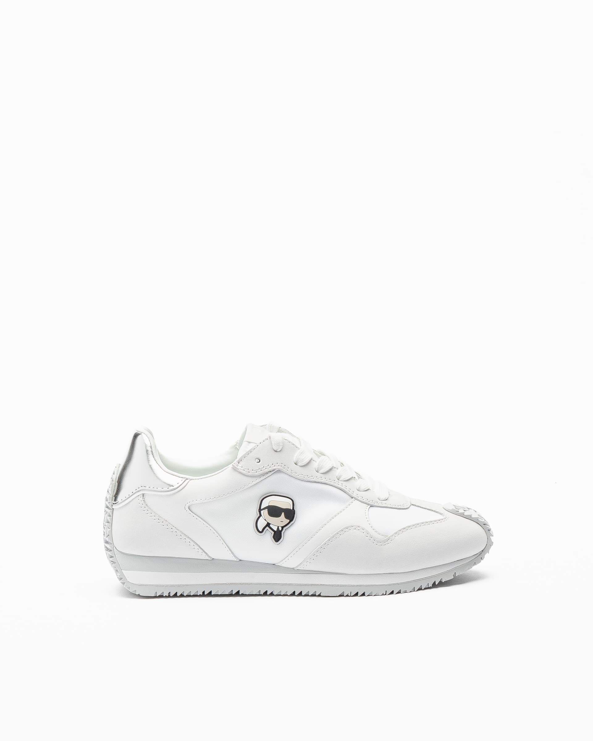 Karl Lagerfeld Sapatilhas brancas Karl Lagerfeld Velocette Embro NFT Lo Lace Branco