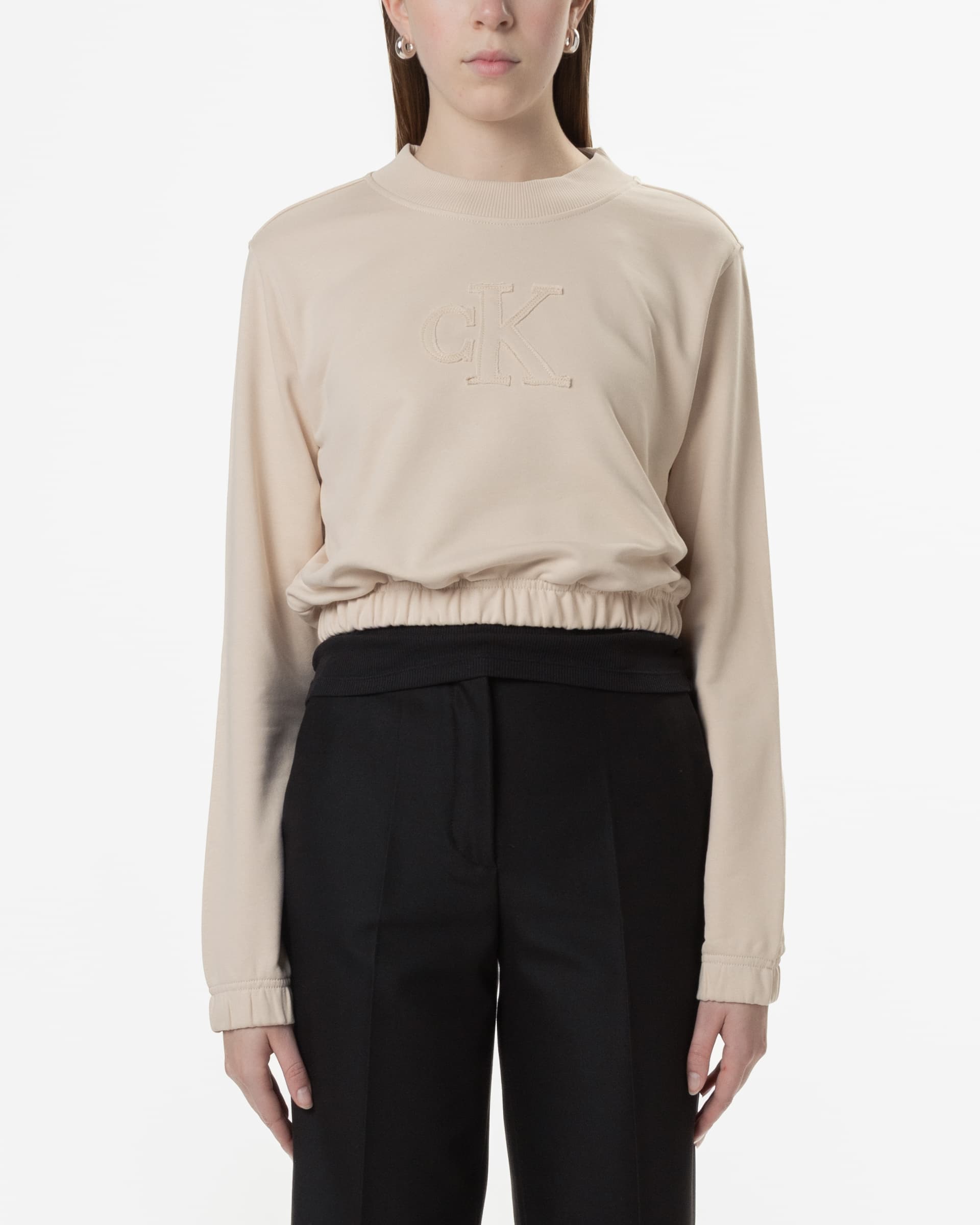 Calvin Klein Jeans Camisola cropped Calvin Klein Jeans J20J225363 Bege