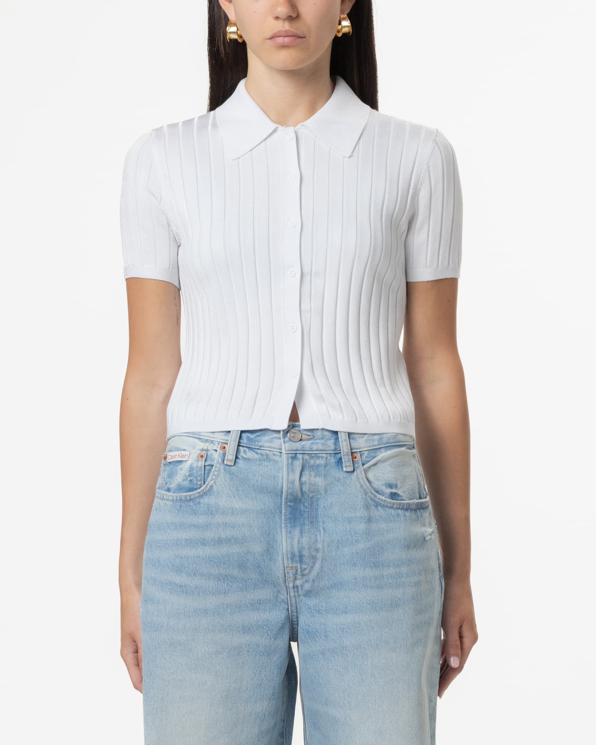 Calvin Klein Jeans Camisa Calvin Klein Jeans LV047AB304 Branco
