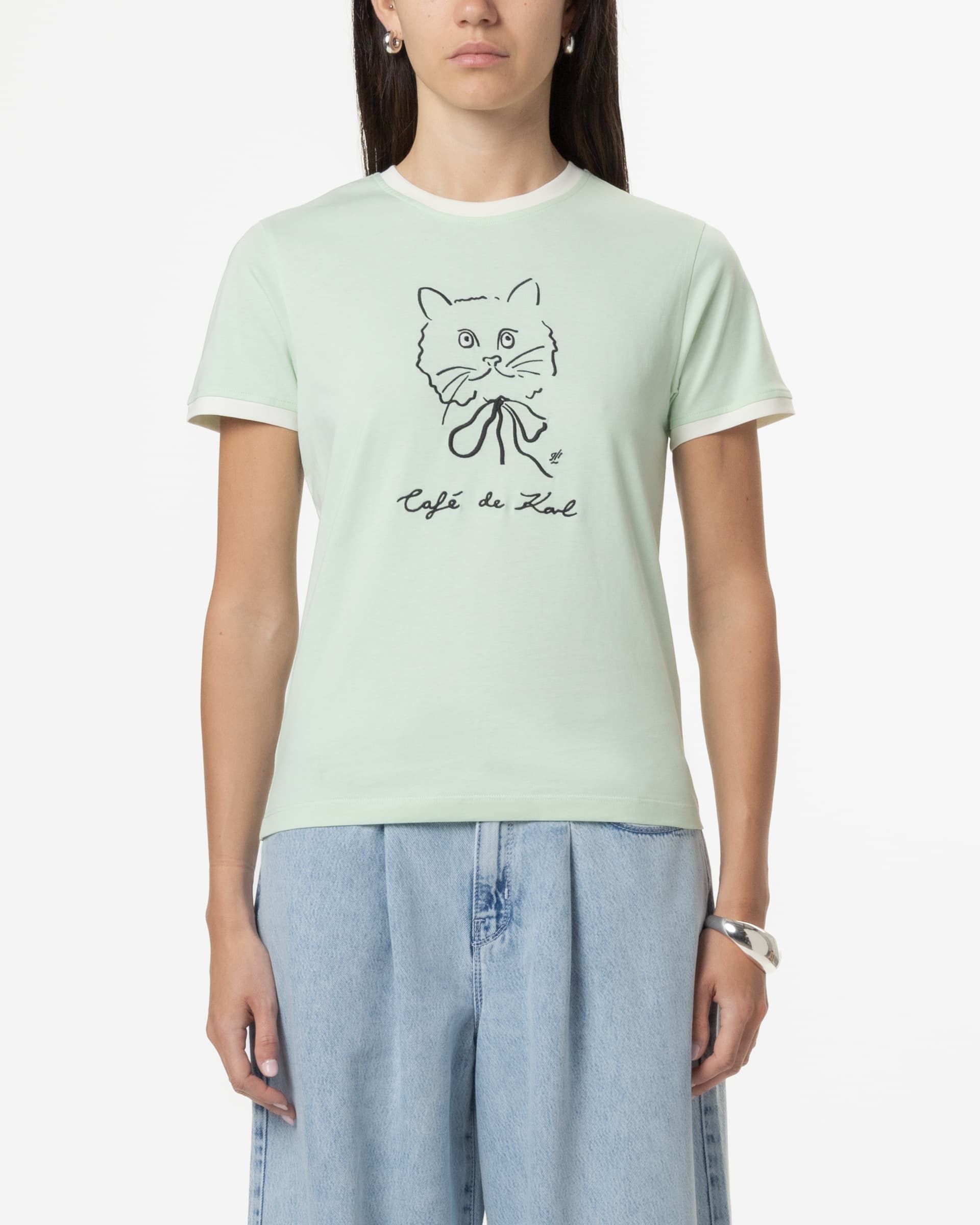 Karl Lagerfeld T-shirt Karl Lagerfeld A2W17086 Verde