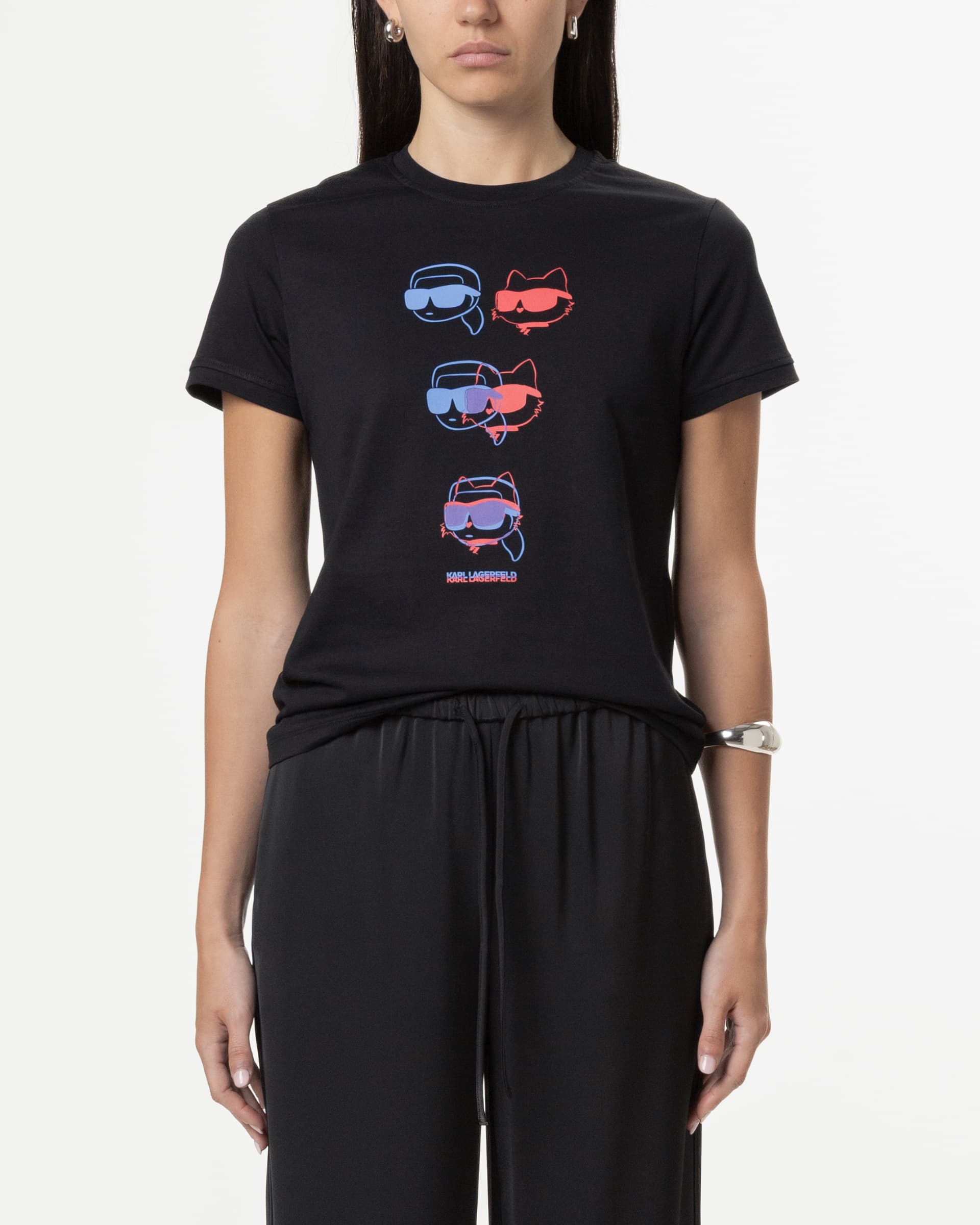 Karl Lagerfeld T-shirt Karl Lagerfeld A2W17112 Preto