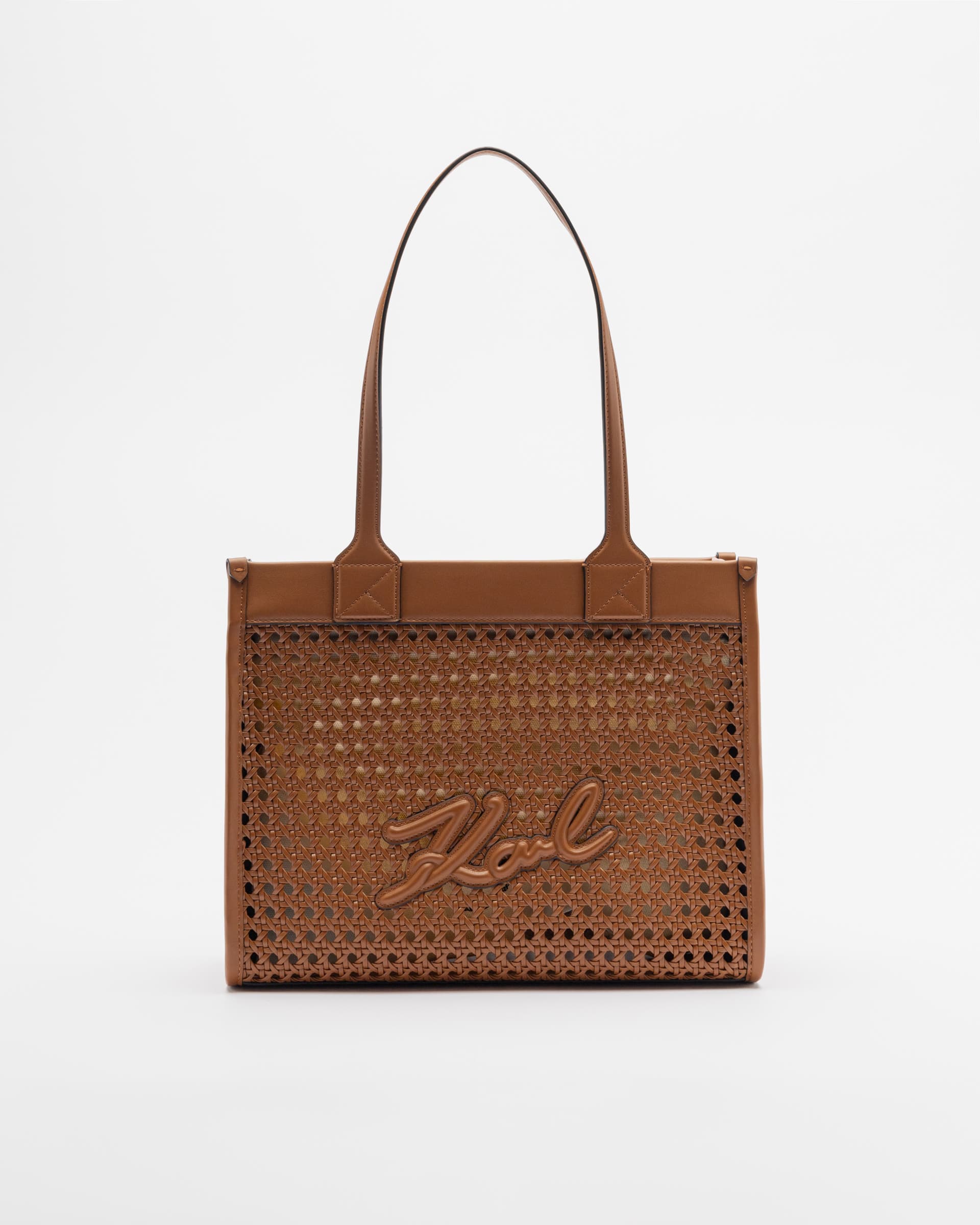 Karl Lagerfeld Mala tote bag Karl Lagerfeld K/ Square MD Tote Woven Camel