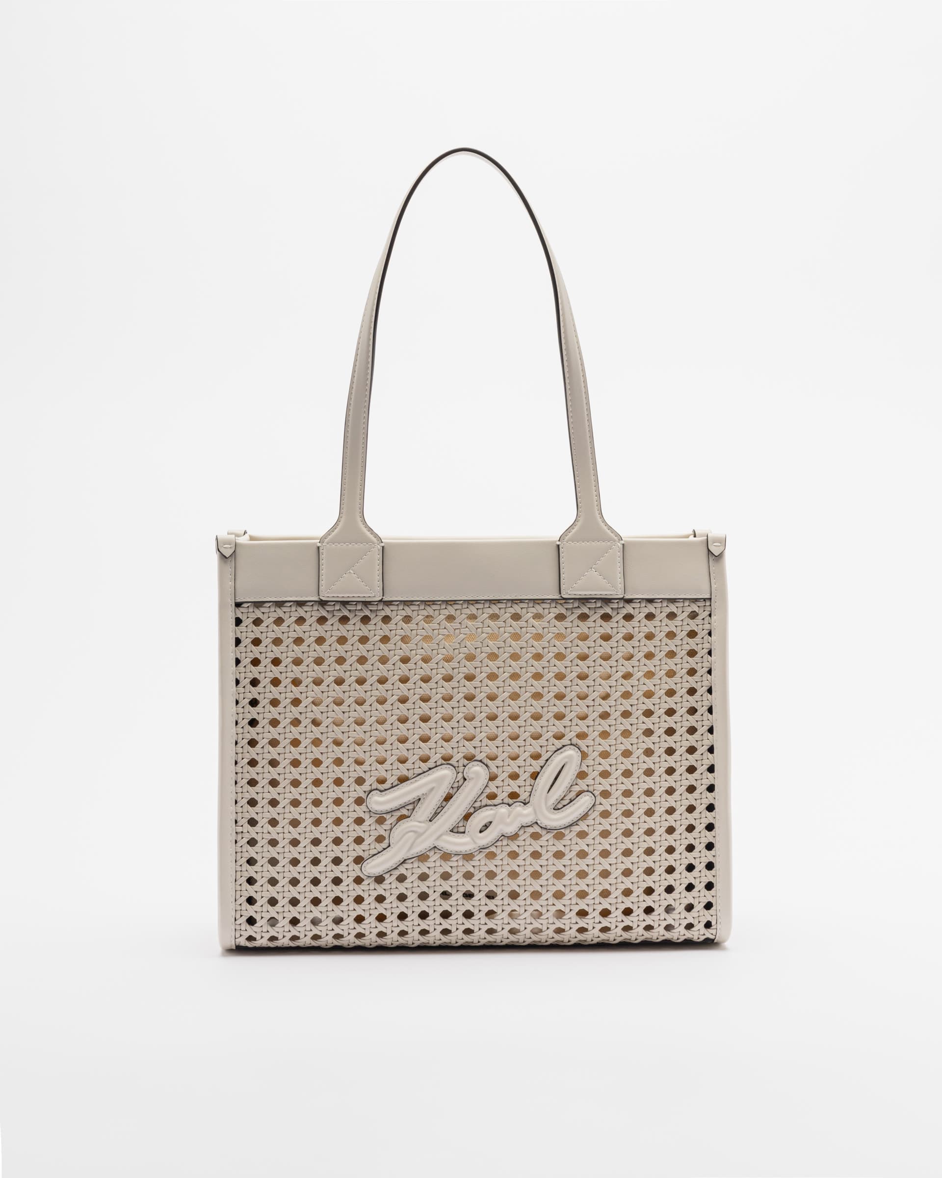 Karl Lagerfeld Mala tote bag Karl Lagerfeld K/ Square MD Tote Woven Cinzento