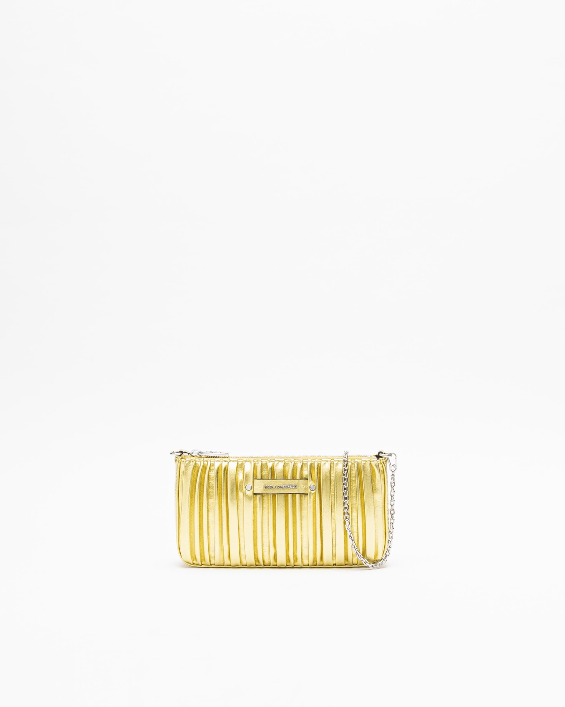 Karl Lagerfeld Clutch Karl Lagerfeld K/Kushion Shoulder Pouch Metal Dourado