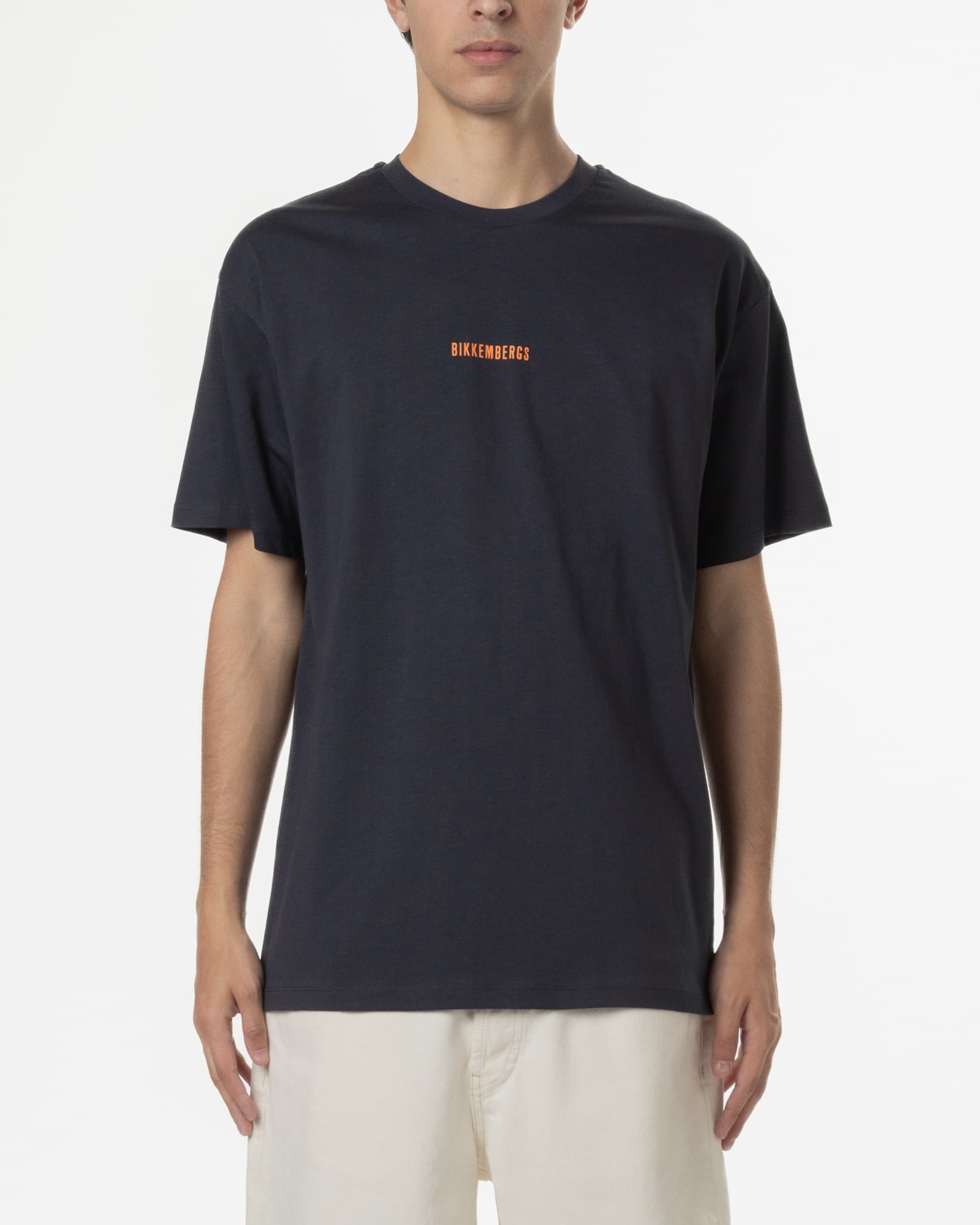 Bikkembergs T-shirt Bikkembergs BMT0704 Cinzento
