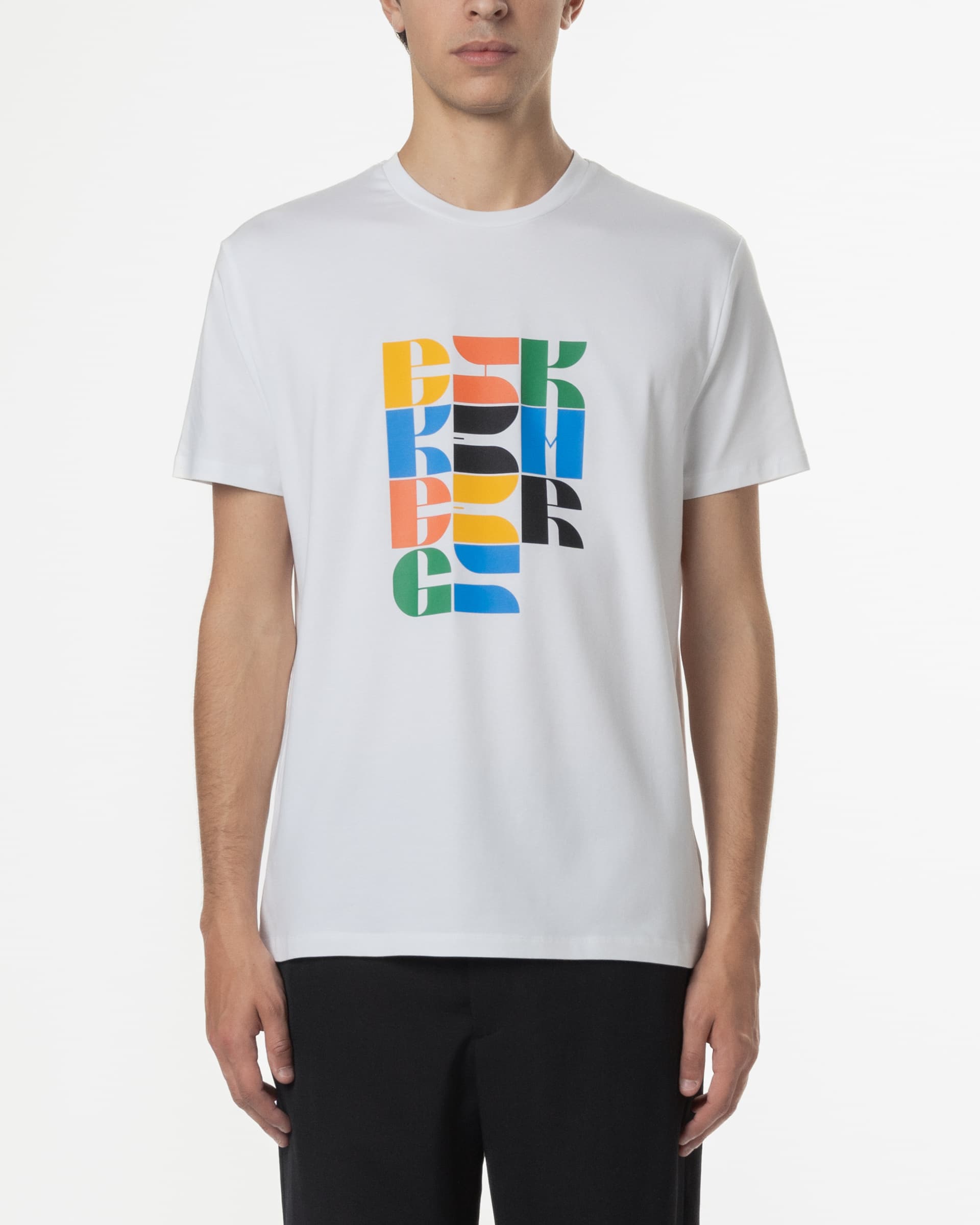 Bikkembergs T-shirt Bikkembergs BMT0707 Branco