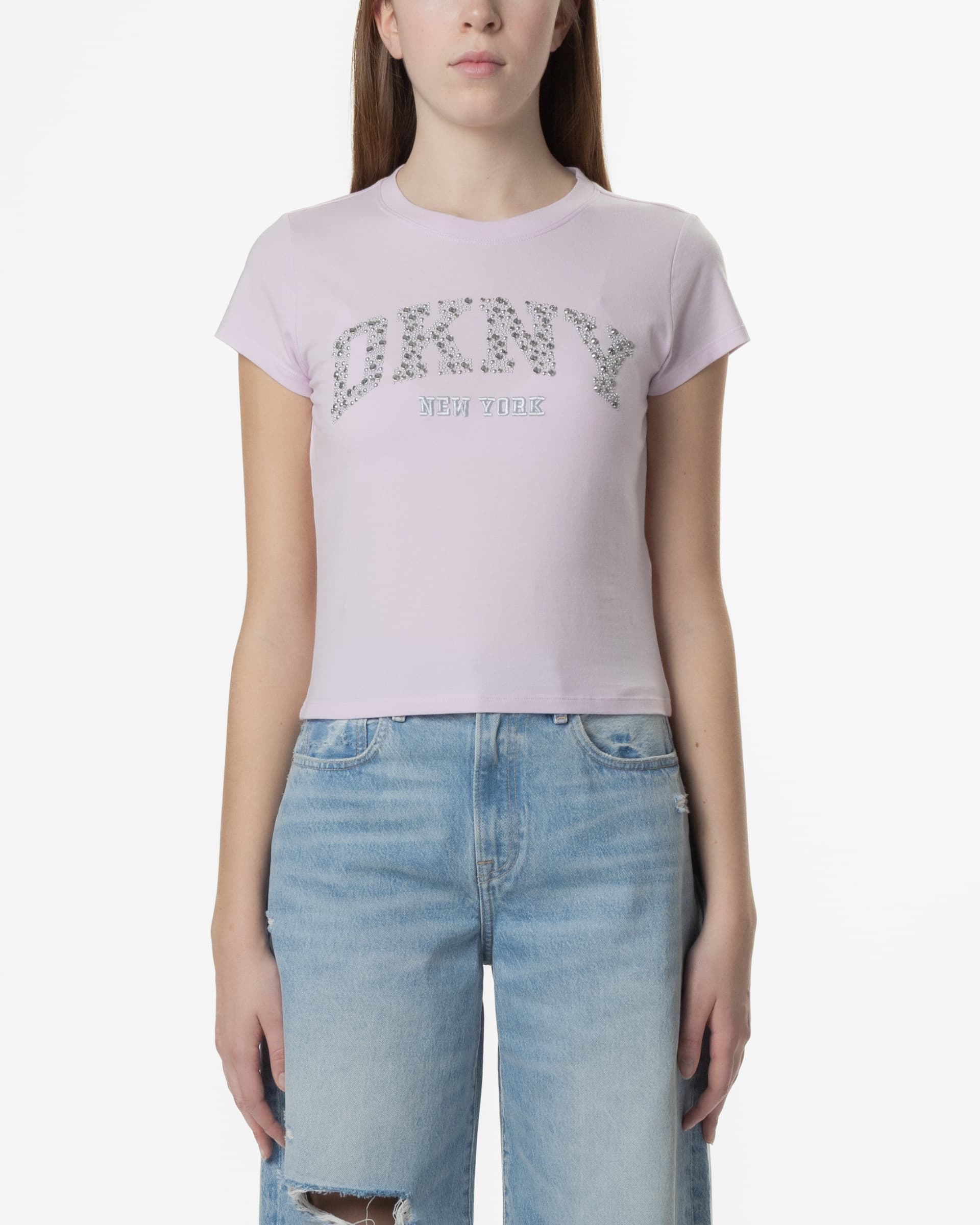 Dkny T-shirt Dkny DJ5T1427 Lilás