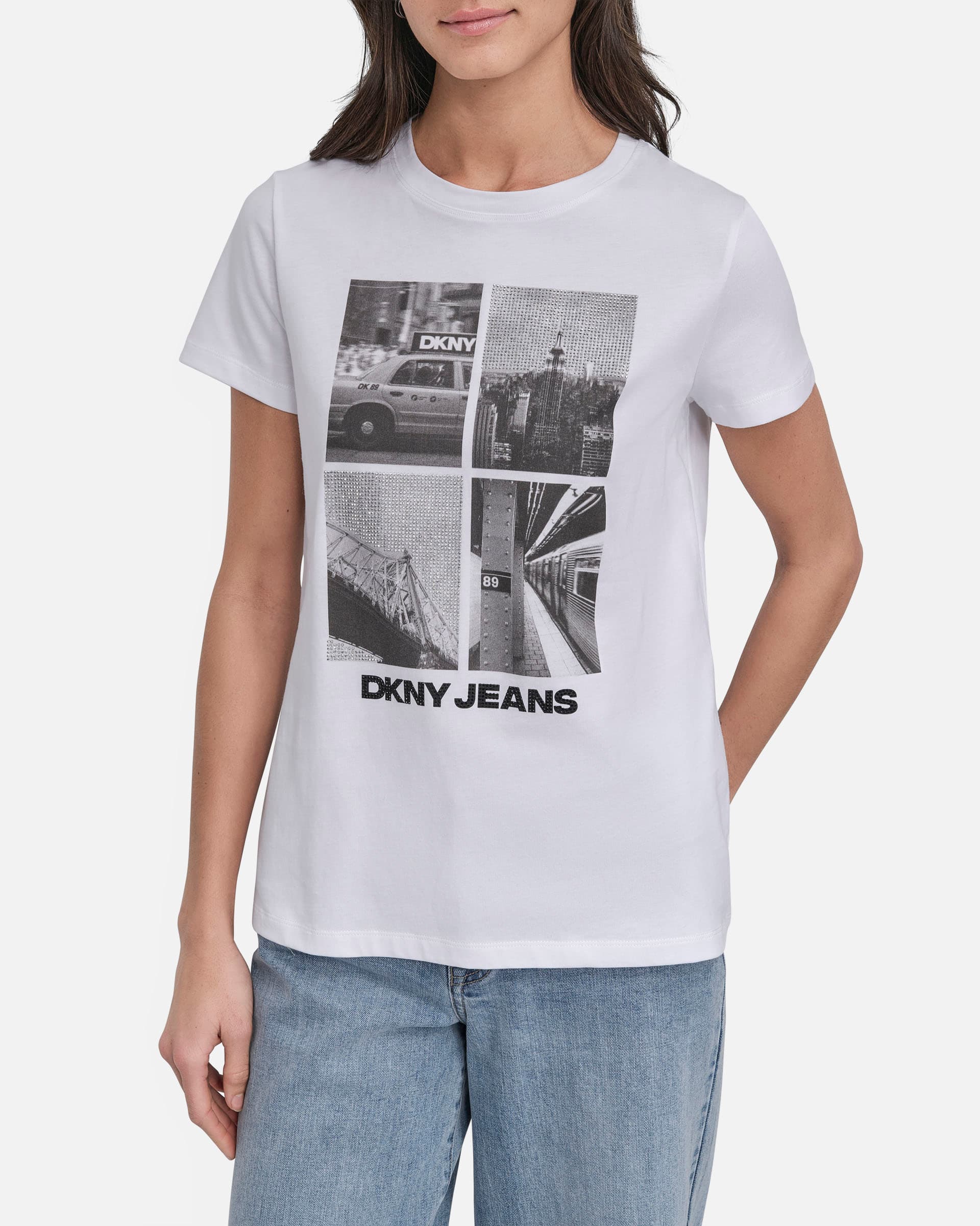 DKNY Jeans T-shirt DKNY Jeans DJ5T1526 Branco