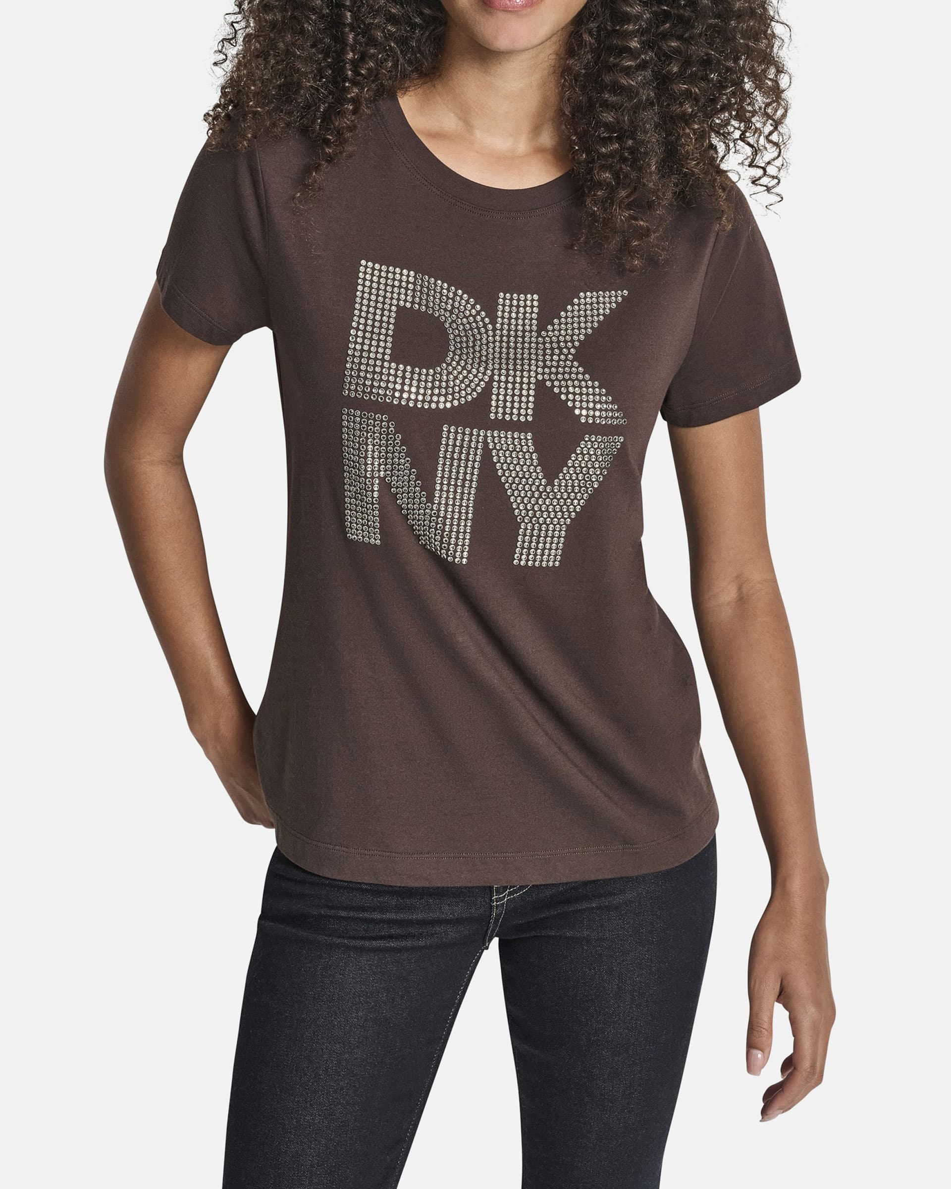 DKNY Jeans T-shirt DKNY Jeans DJ5T1628 Castanho