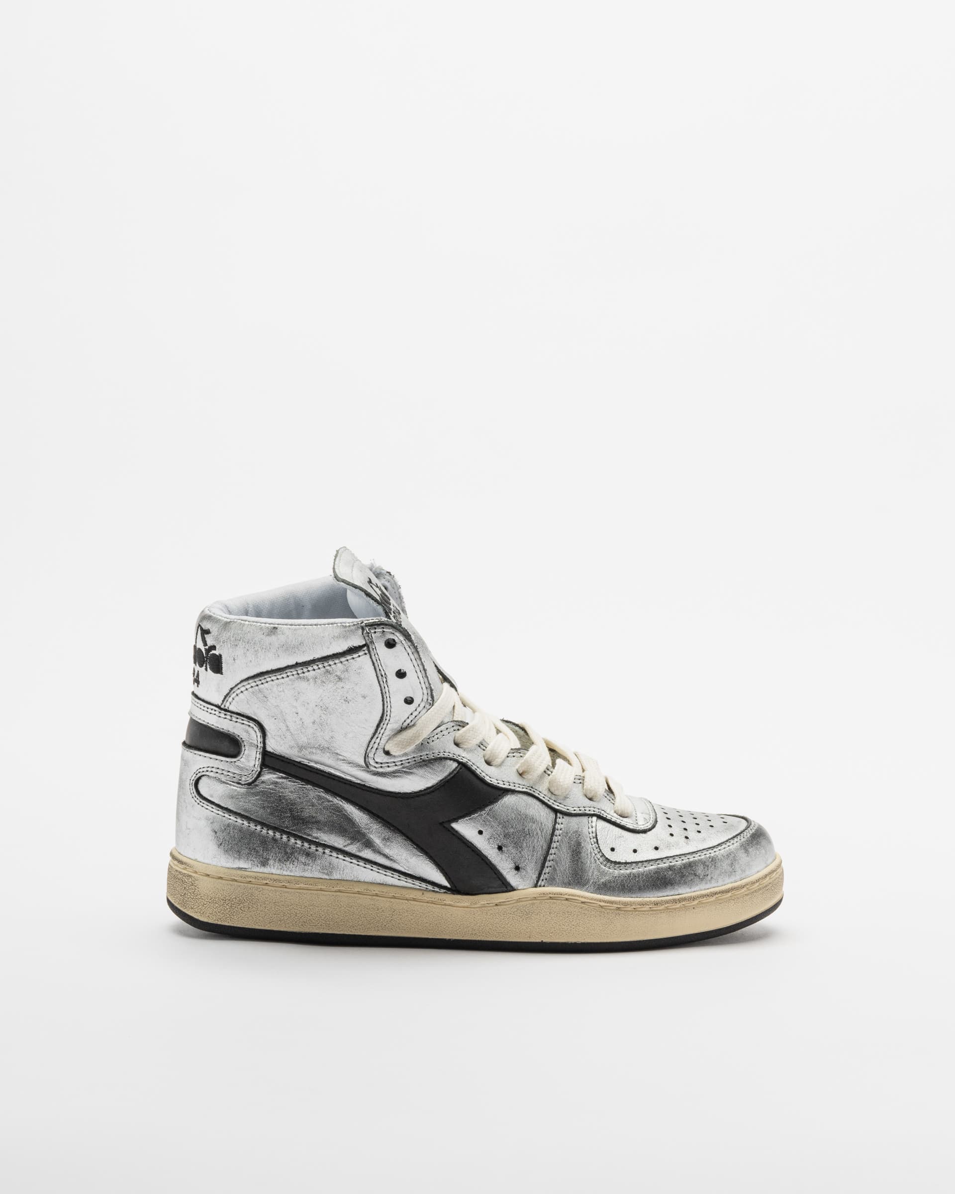 Diadora Sapatilhas cano alto Diadora Mi Basket Prateado