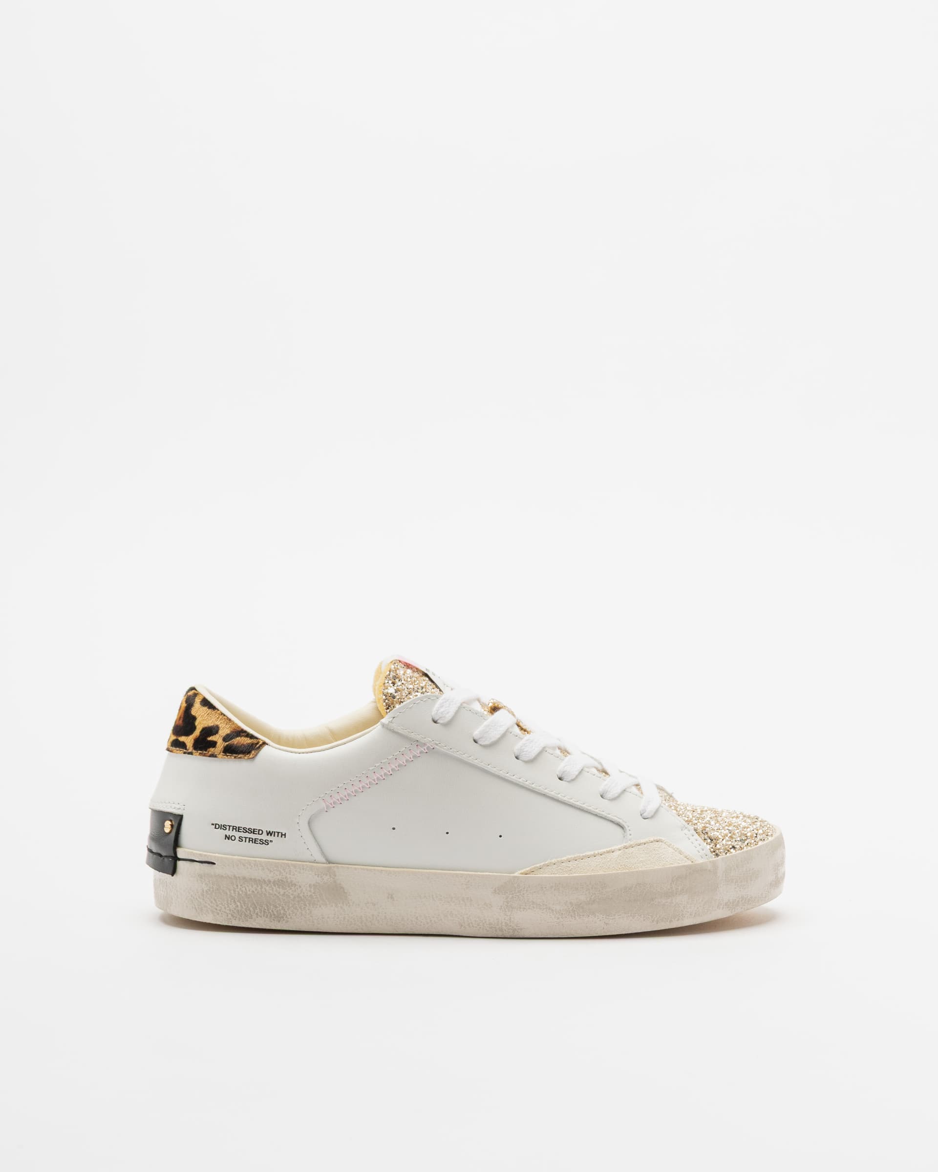 Crime London Sapatilhas Crime London Distressed Branco
