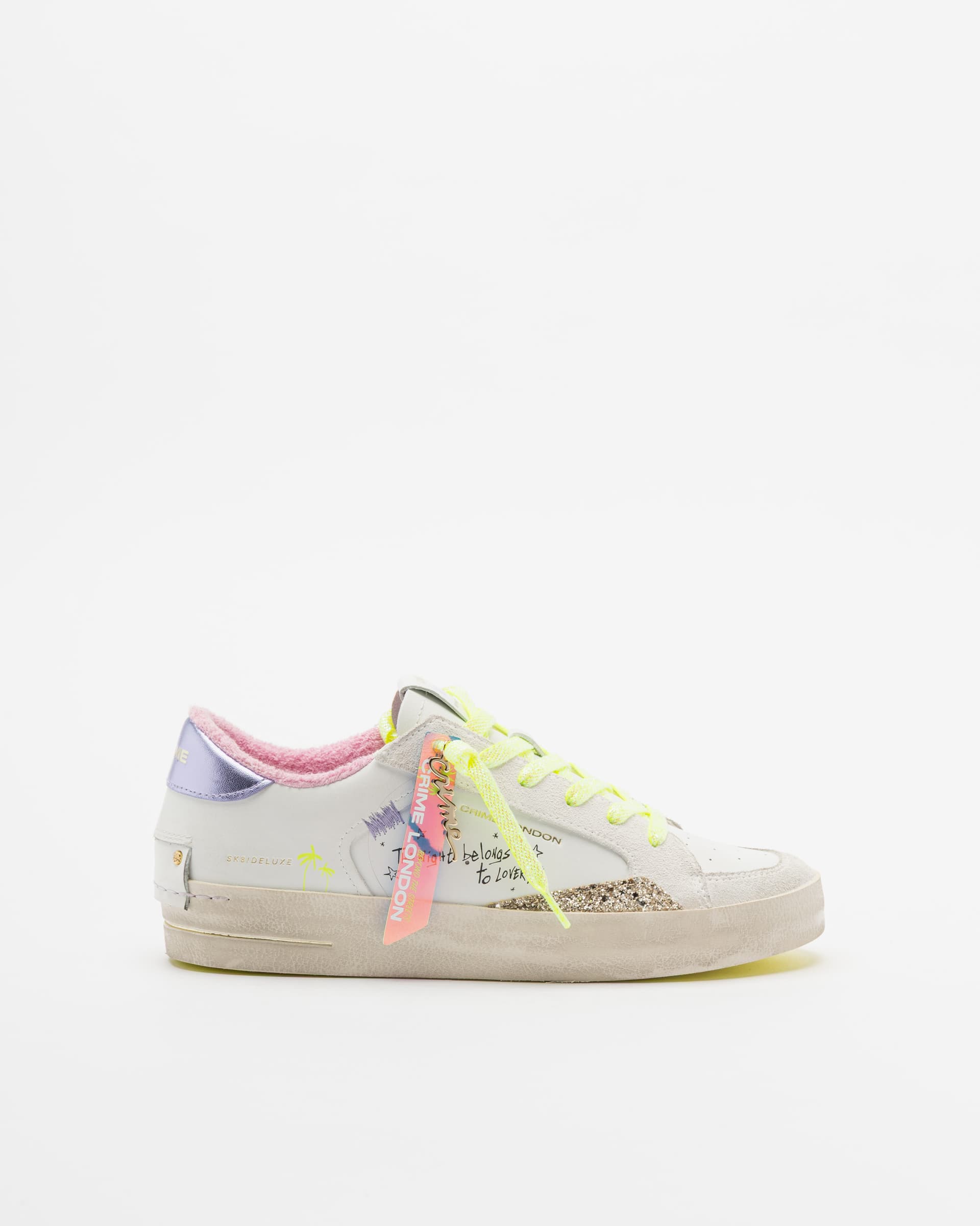Crime London Sapatilhas Crime London SK8 Deluxe Branco
