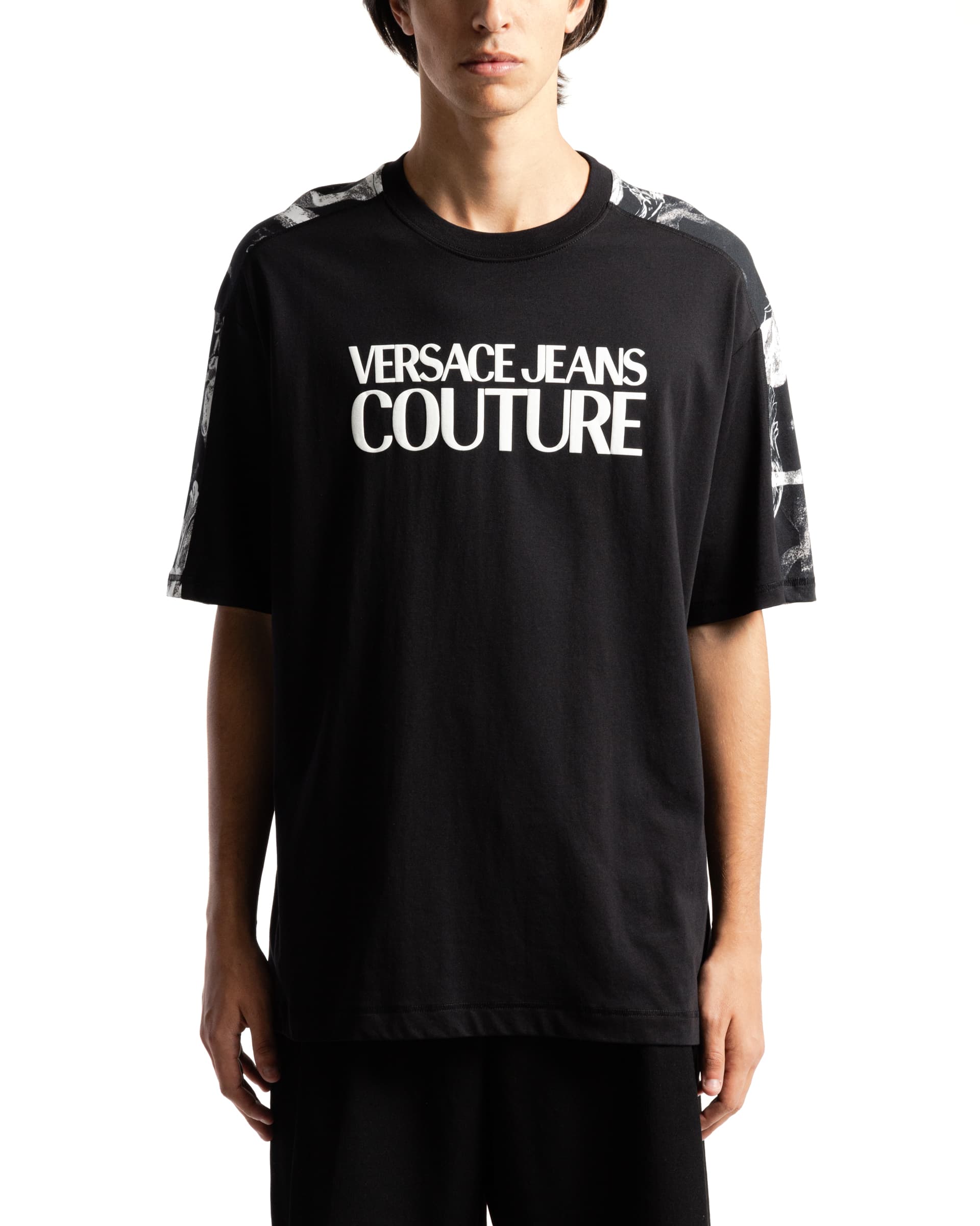 Versace Jeans Couture T-shirt Versace Jeans Couture 76GAH613 Preto