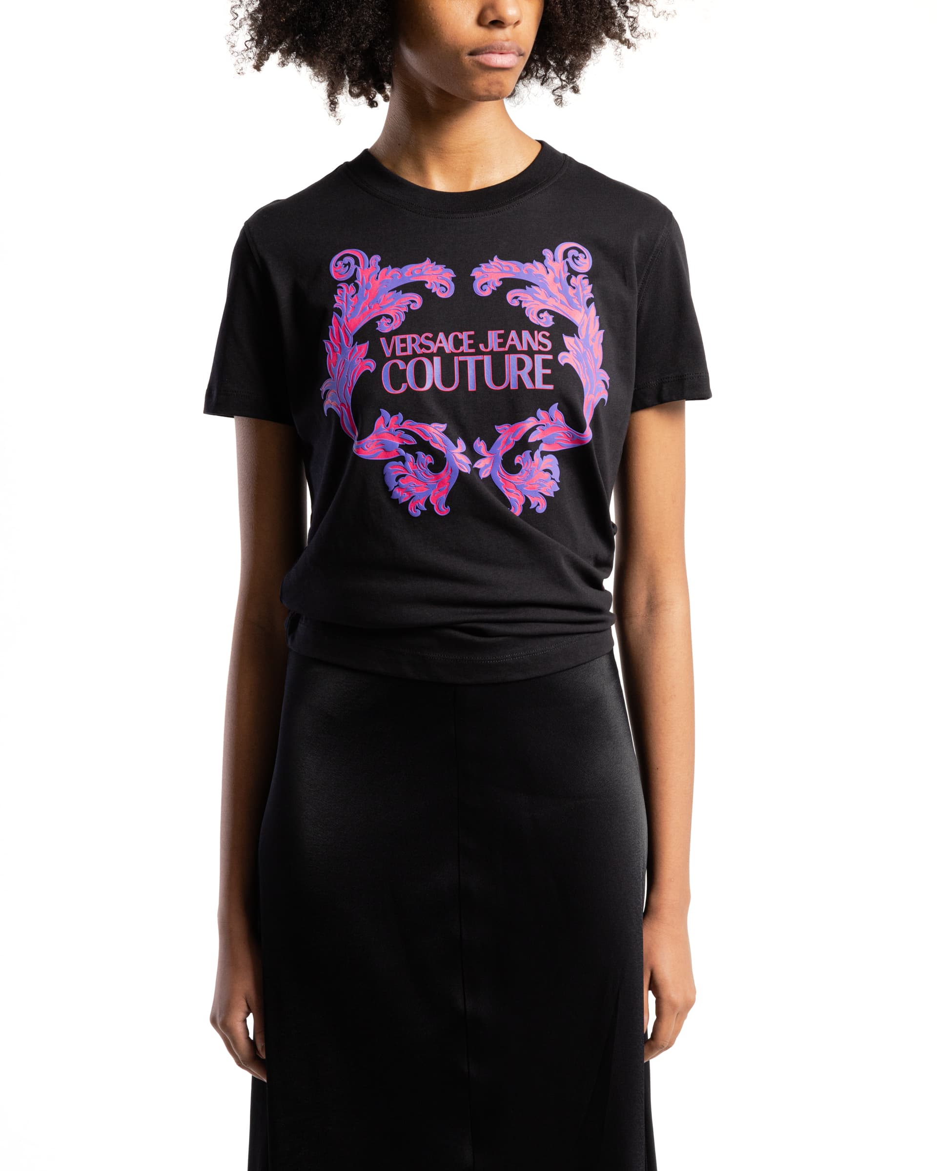Versace Jeans Couture T-shirt comprida Versace Jeans Couture 76HAHG02 Preto