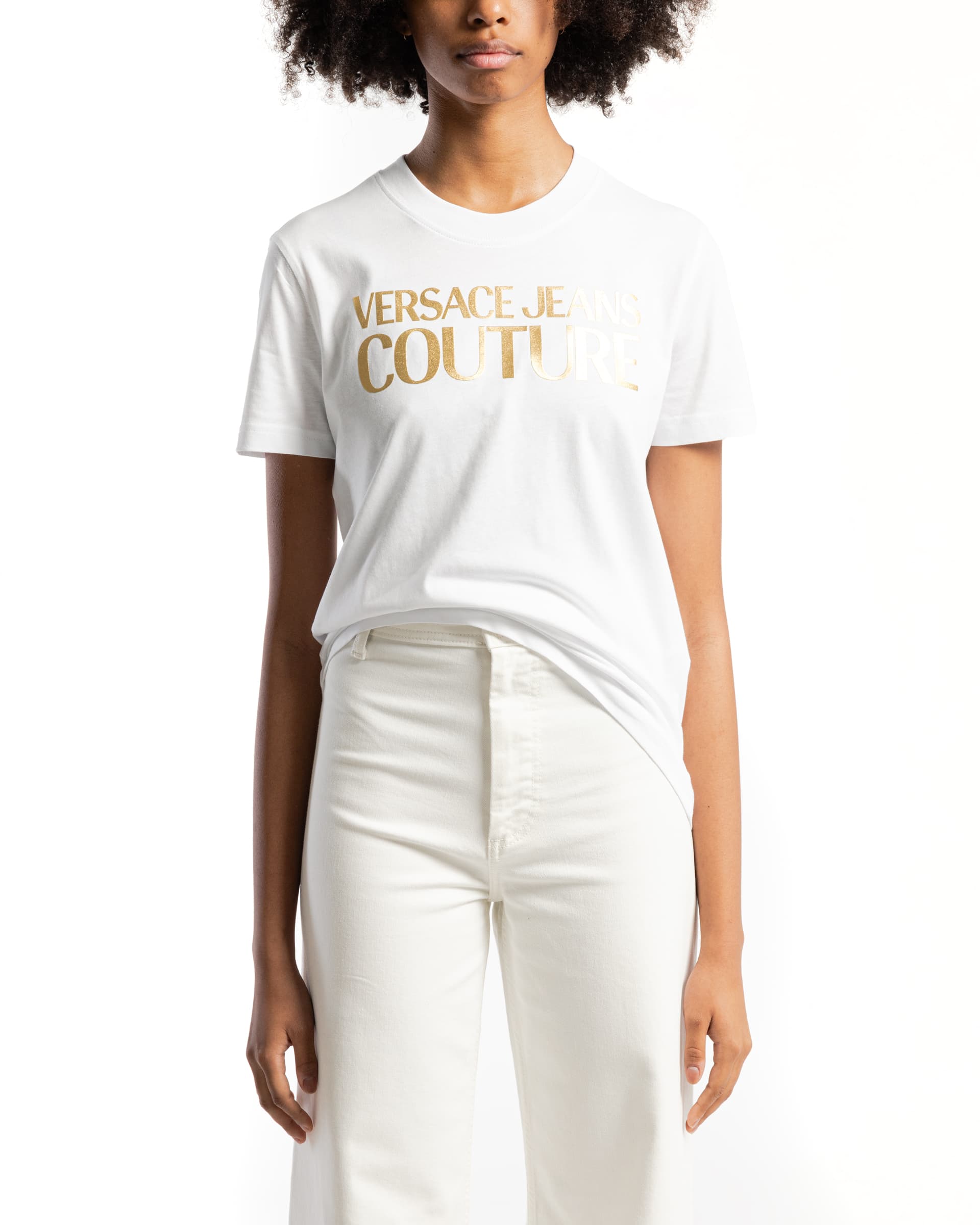 Versace Jeans Couture T-shirt Versace Jeans Couture 76HAHT04 Branco