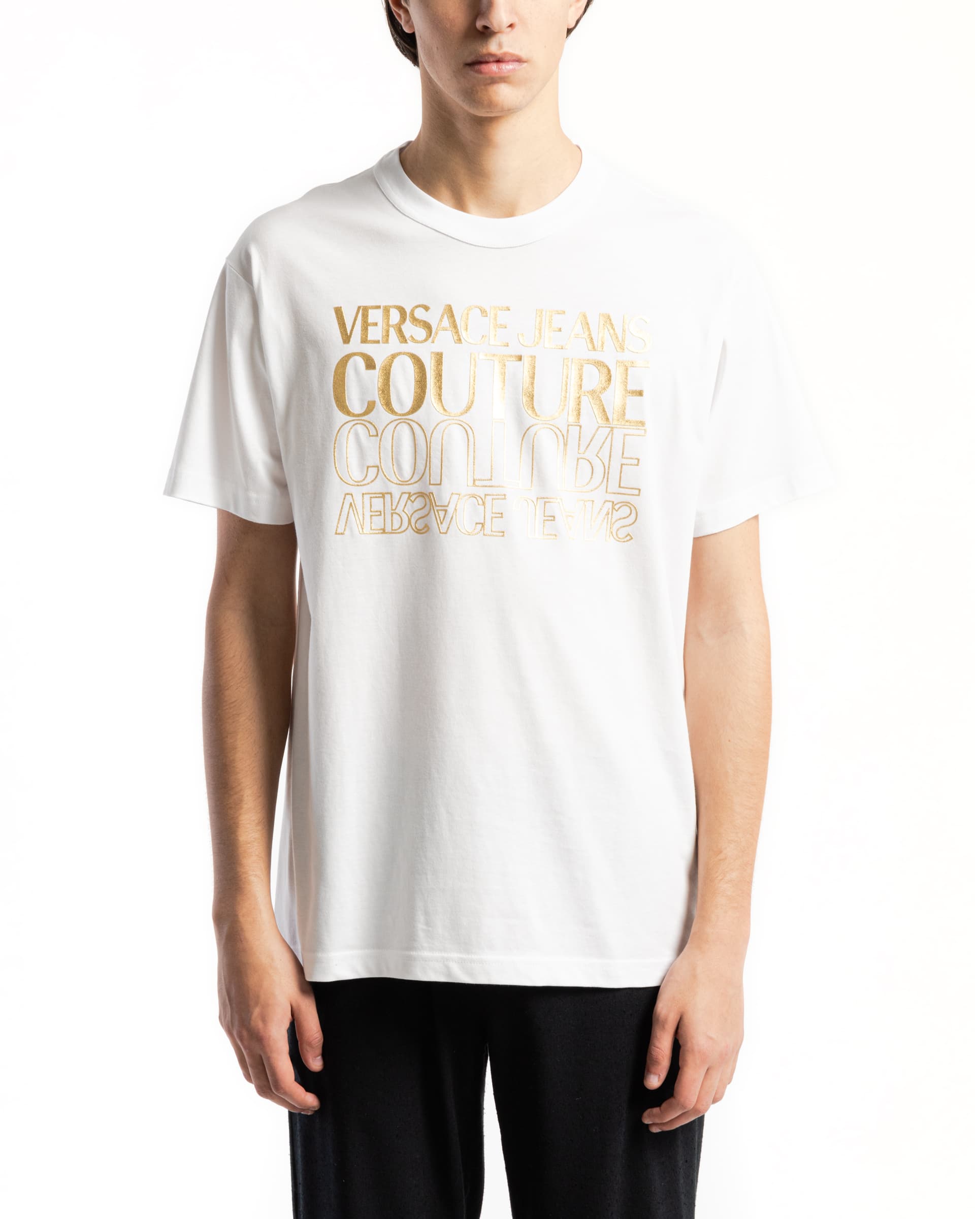 Versace Jeans Couture T-shirt Versace Jeans Couture 76GAHT10 Branco