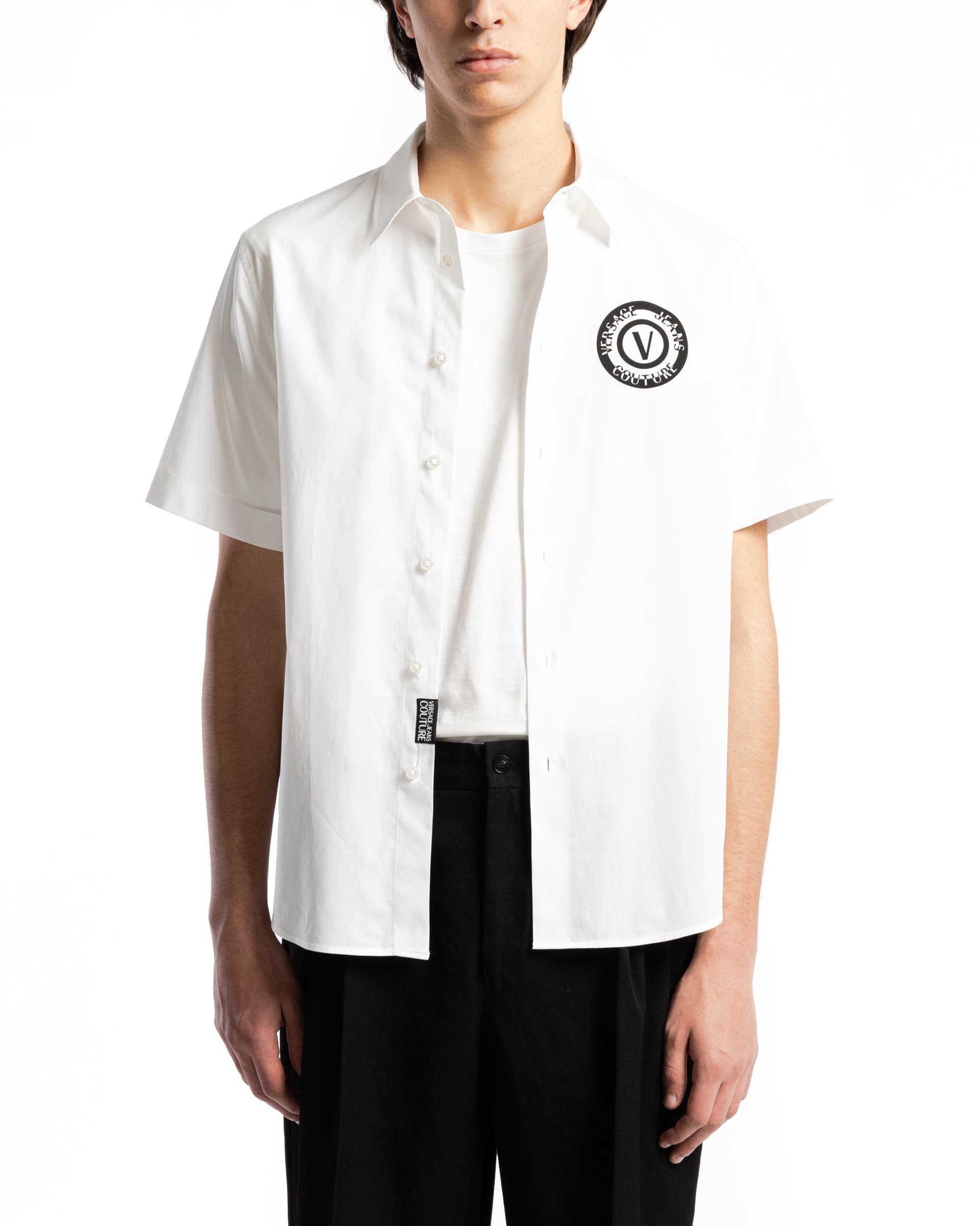 Versace Jeans Couture Camisa manga curta Versace Jeans Couture 76GALY11 Branco