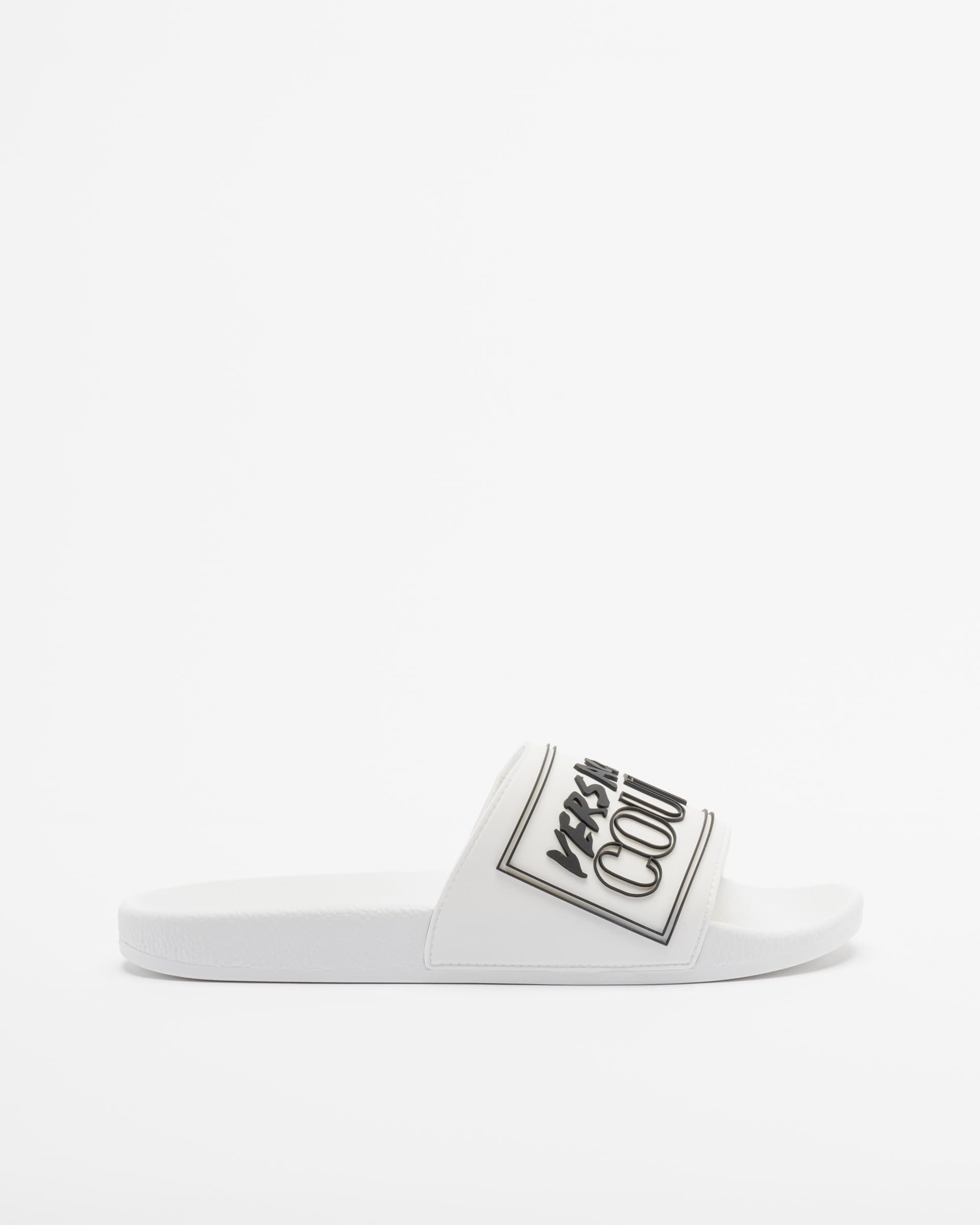 Versace Jeans Couture Chinelos slide Versace Jeans Couture 78YA3SQ3 Branco