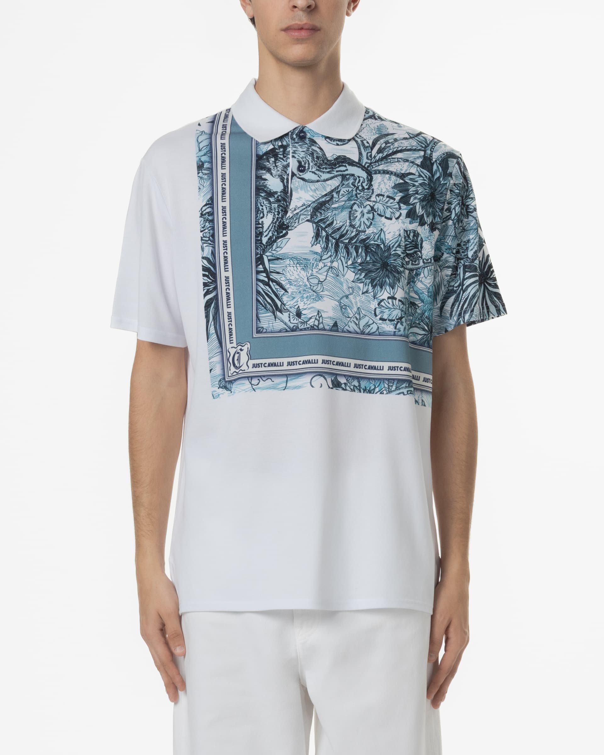 Just Cavalli Polo Just Cavalli 78OAGE15 Branco