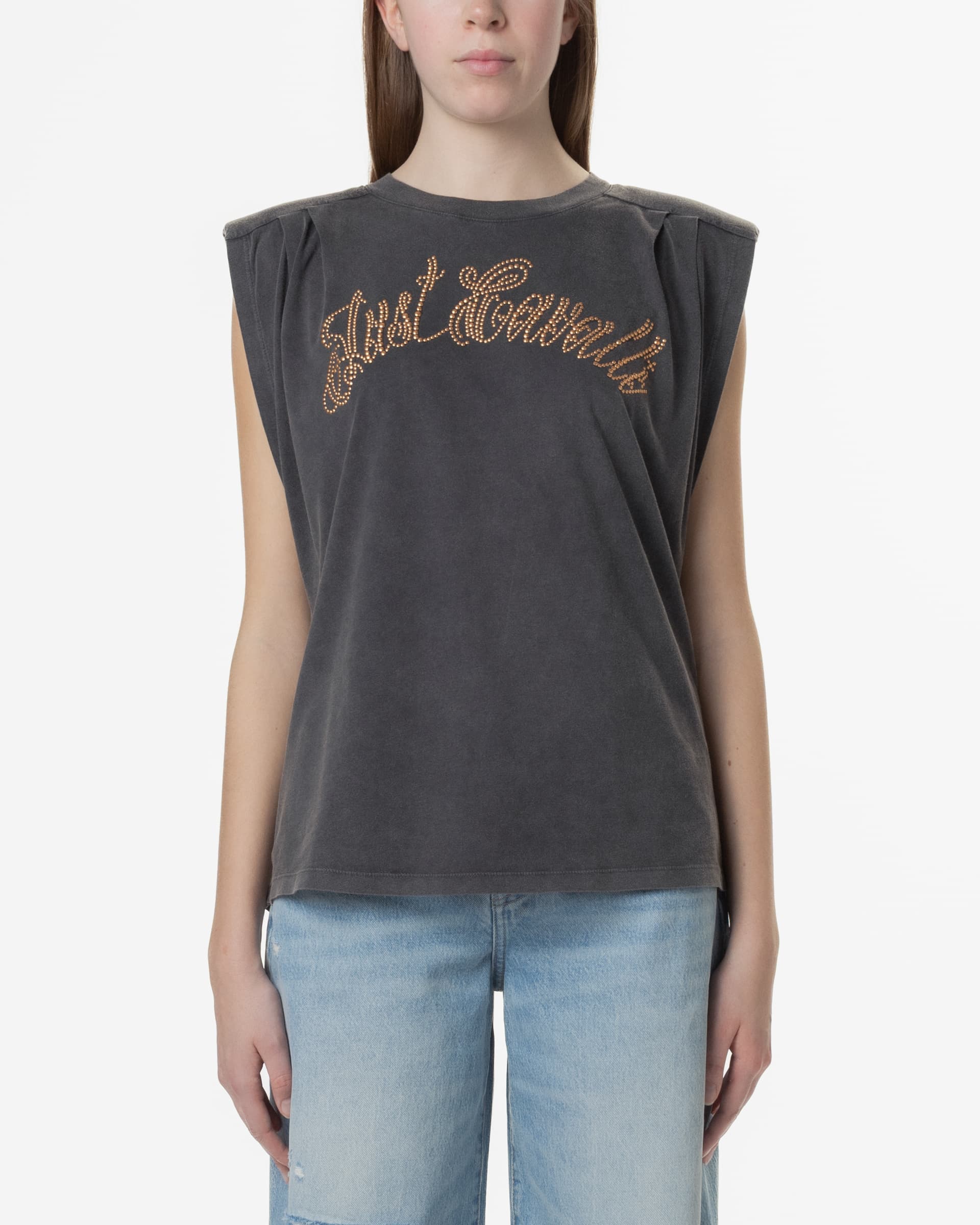 Just Cavalli T-shirt Just Cavalli 78PAHE10 Cinzento