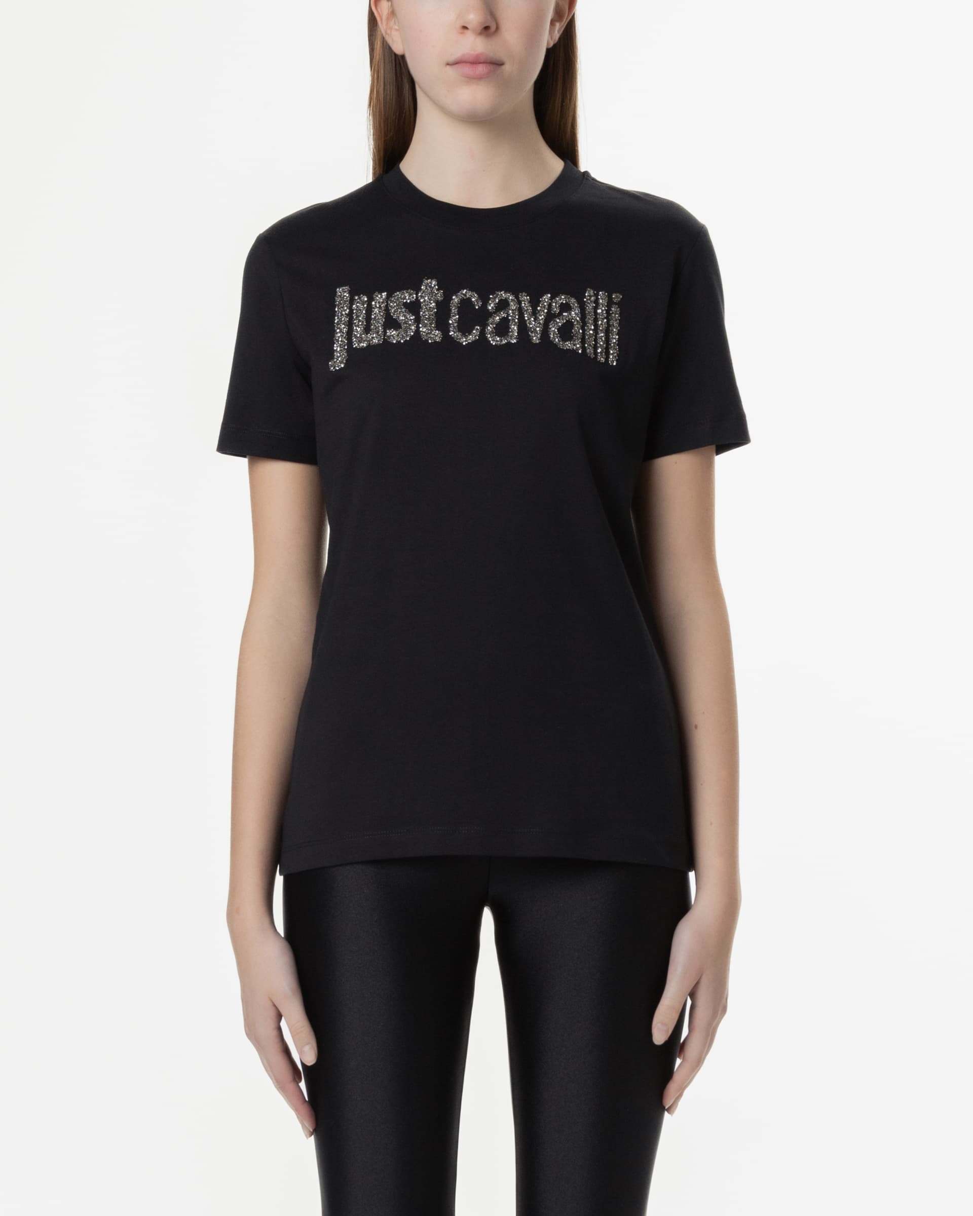 Just Cavalli T-shirt Just Cavalli 78PAHE12 Preto