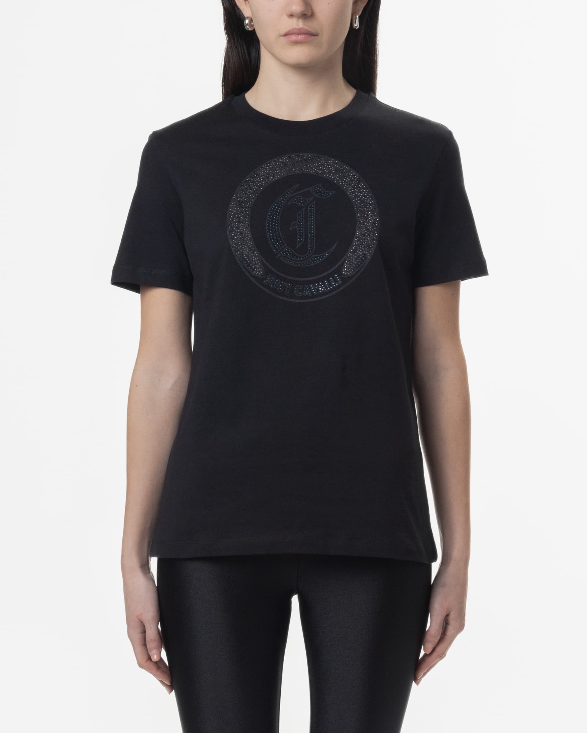 Just Cavalli T-shirt Just Cavalli 78PAHE13 Preto